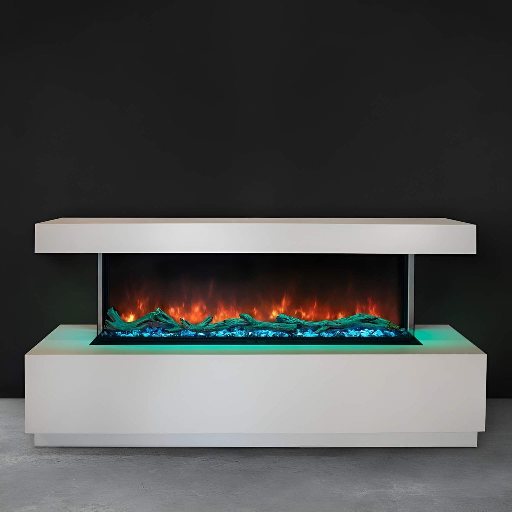 Modern Flames Landscape Pro Multi 56-Inch Linear Multi-Sided Electric Fireplace With Hybrid Flame Technology [LPM-5616V2] (SAK67390)