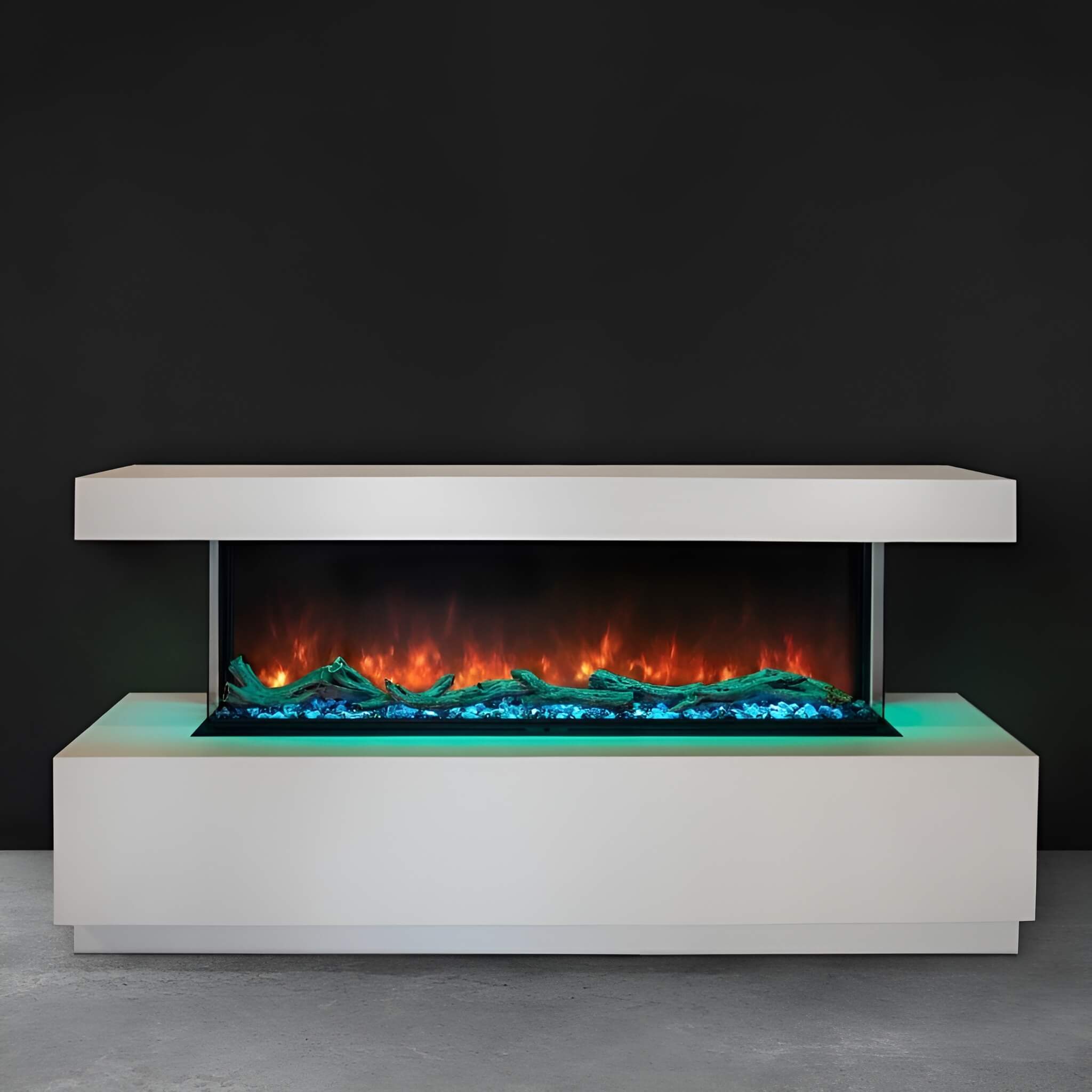 Modern Flames Landscape Pro Multi 56-Inch Linear Multi-Sided Electric Fireplace With Hybrid Flame Technology [LPM-5616V2] (SAK67390)
