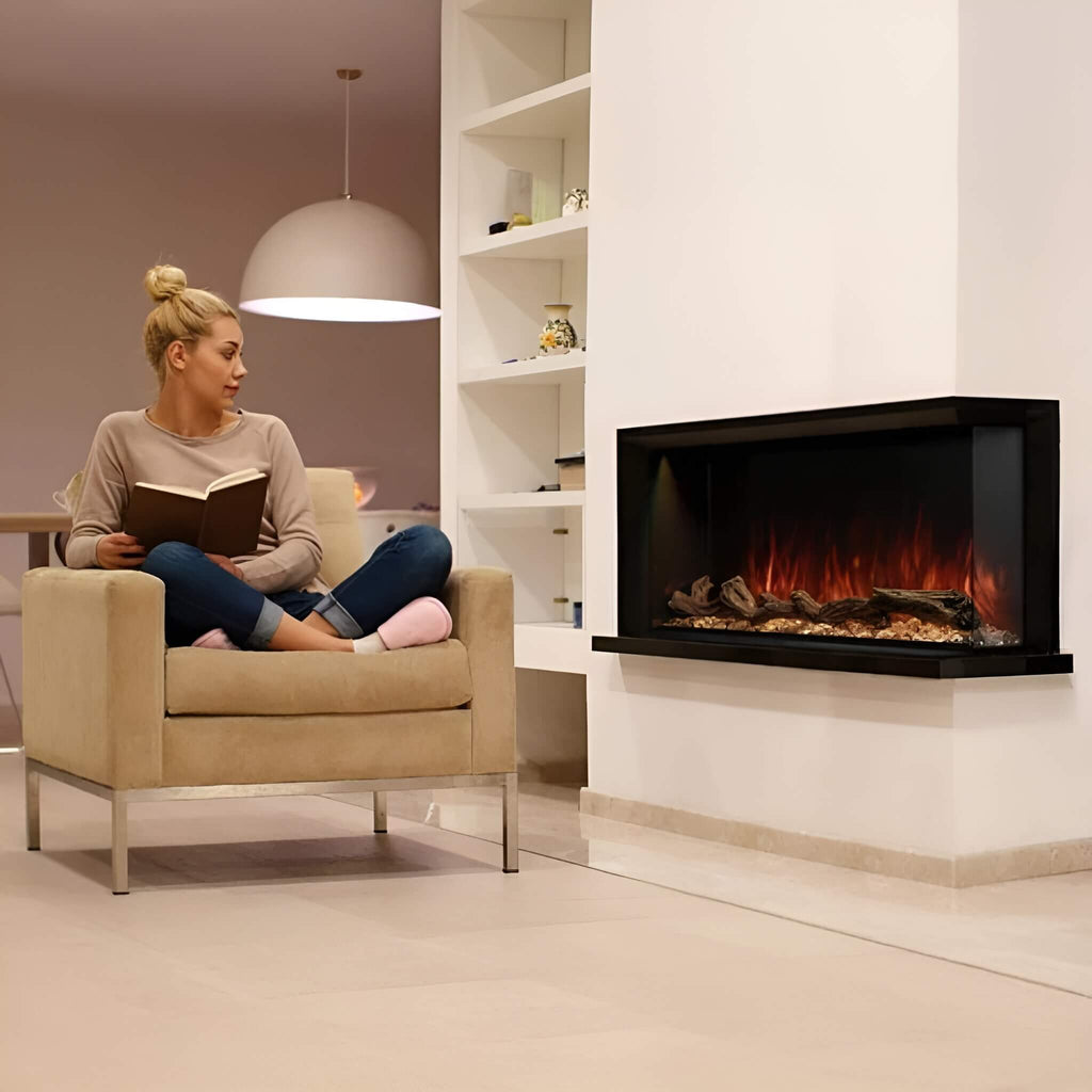 Modern Flames Landscape Pro Multi 56-Inch Linear Multi-Sided Electric Fireplace With Hybrid Flame Technology [LPM-5616V2] (SAK67390)