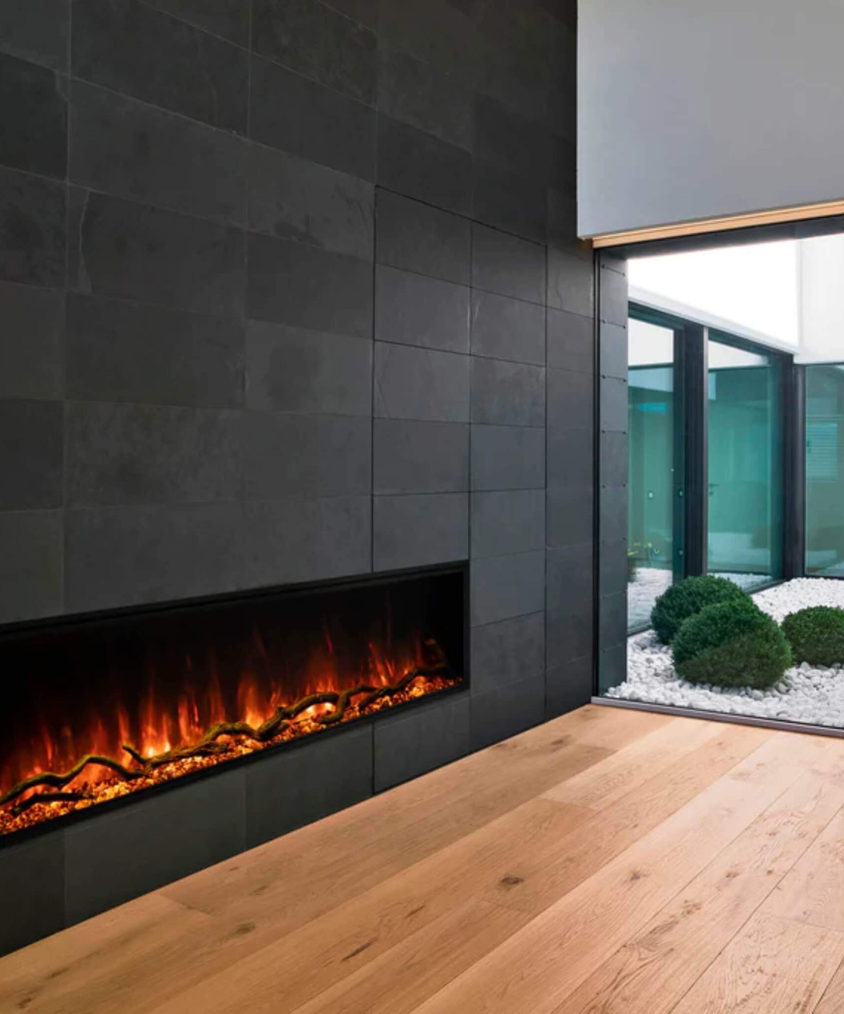 Modern Flames Landscape Pro Slim 56-Inch Built-In Electric Fireplace With Wifi Control [LPS-5614] (SAK62153)