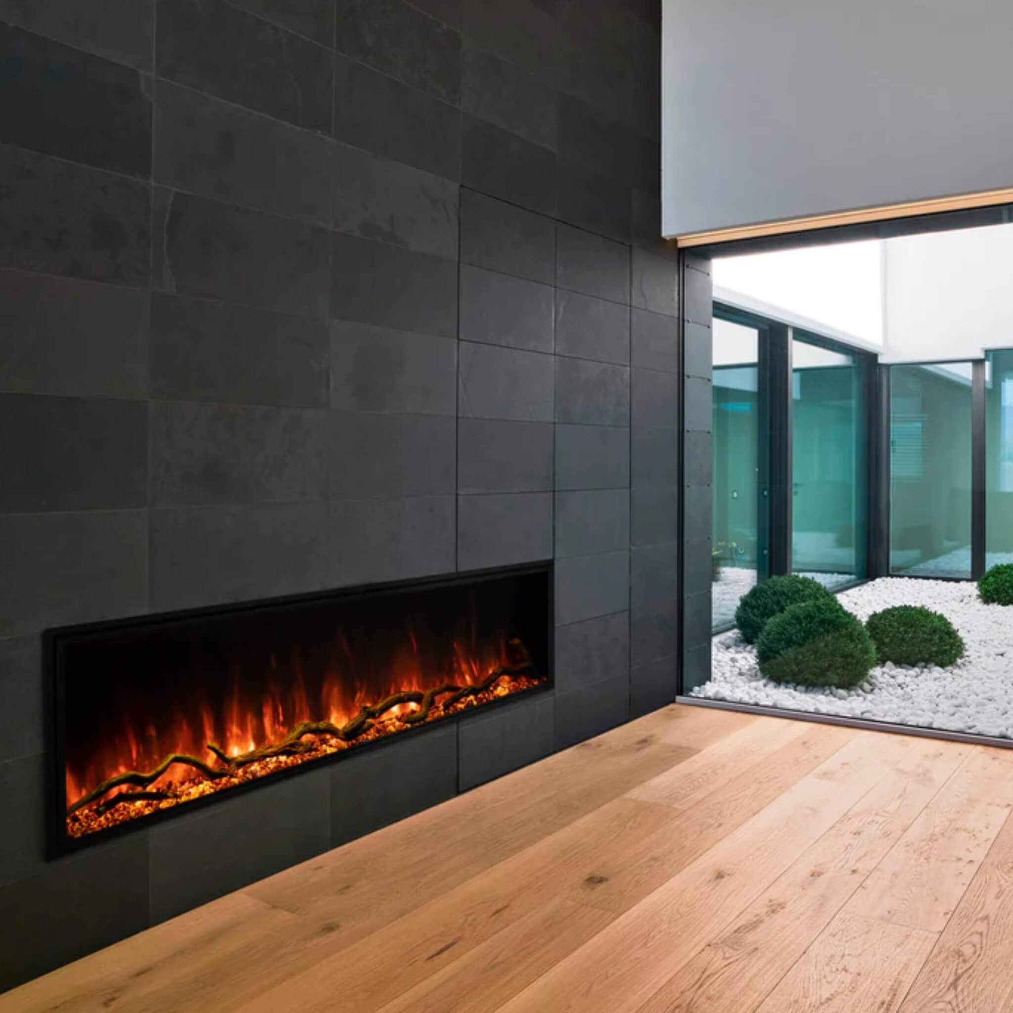 Modern Flames Landscape Pro Slim 56-Inch Built-In Electric Fireplace With Wifi Control [LPS-5614] (SAK62153)