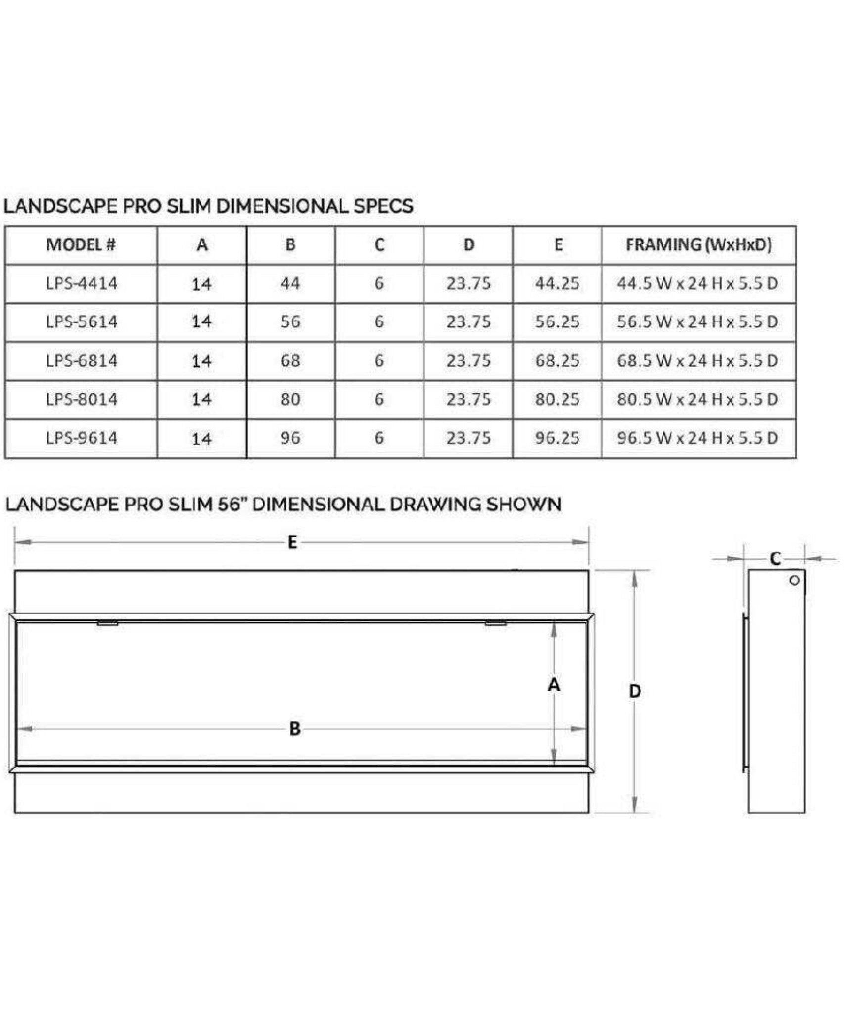 Modern Flames Landscape Pro Slim 68-Inch Built-In Electric Fireplace [LPS-6814V2] (SAK72941)