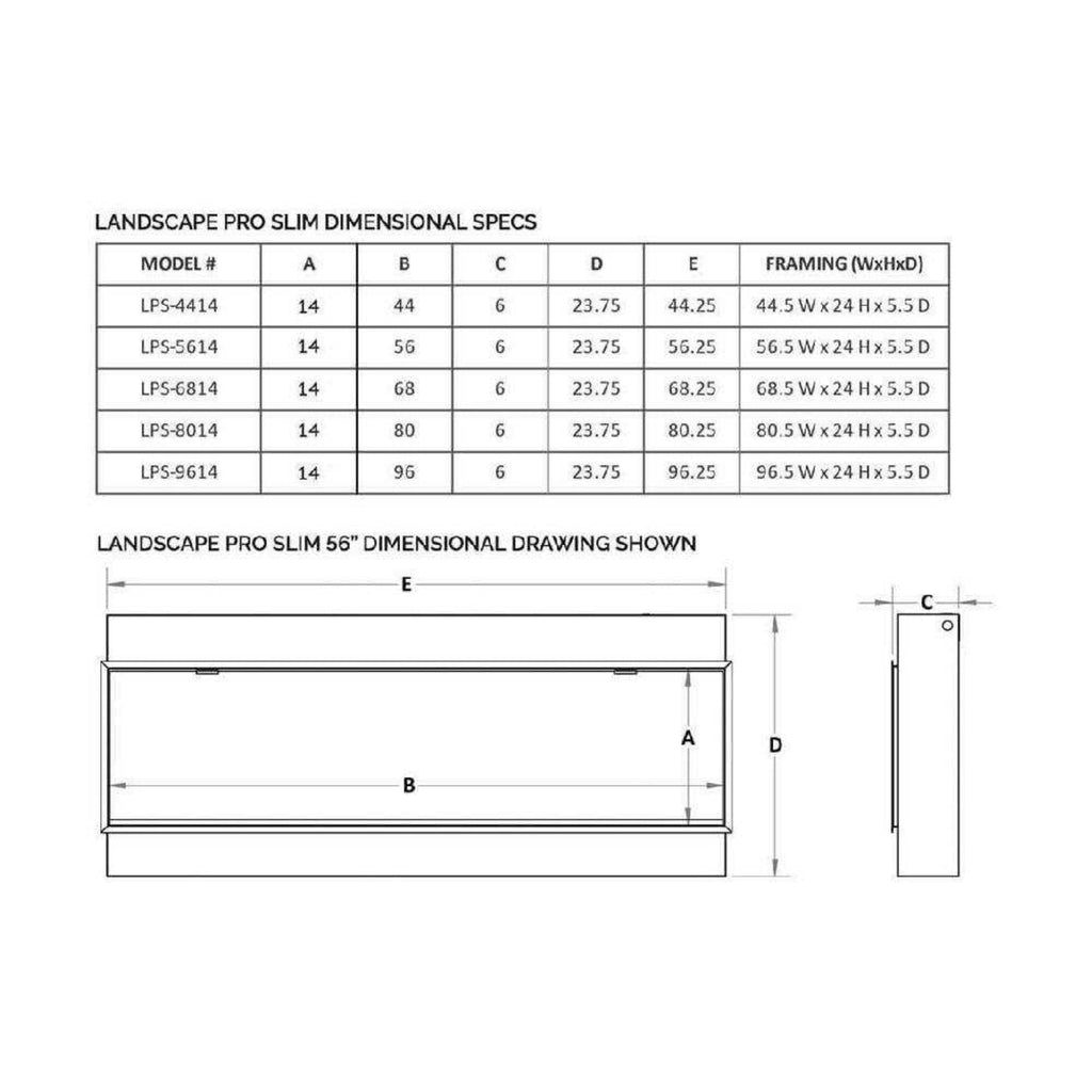 Modern Flames Landscape Pro Slim 68-Inch Built-In Electric Fireplace [LPS-6814V2] (SAK72941)