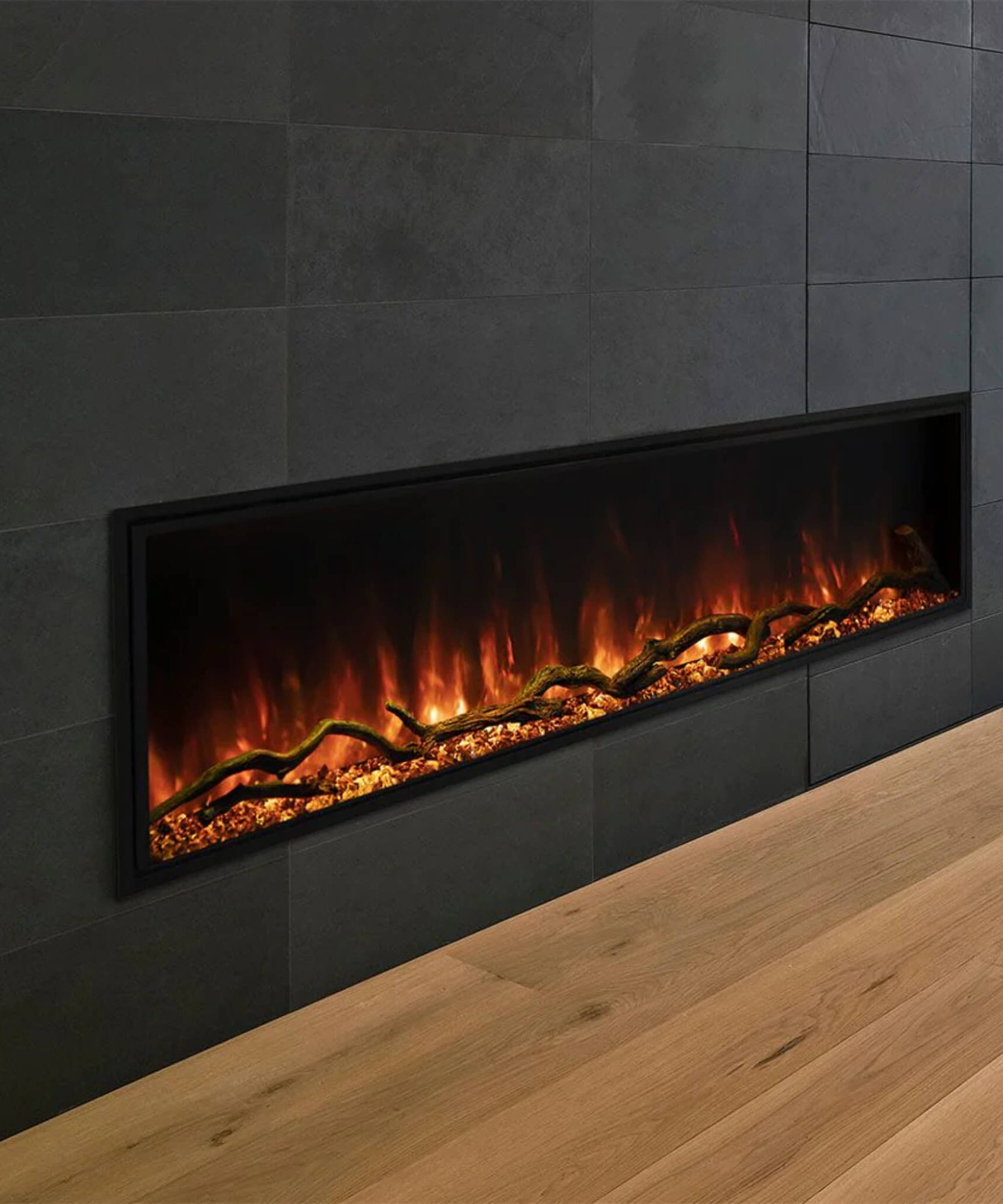 Modern Flames Landscape Pro Slim 80-Inch Built-In Wall Mount Electric Fireplace [LPS-8014V2] (SAK28642)