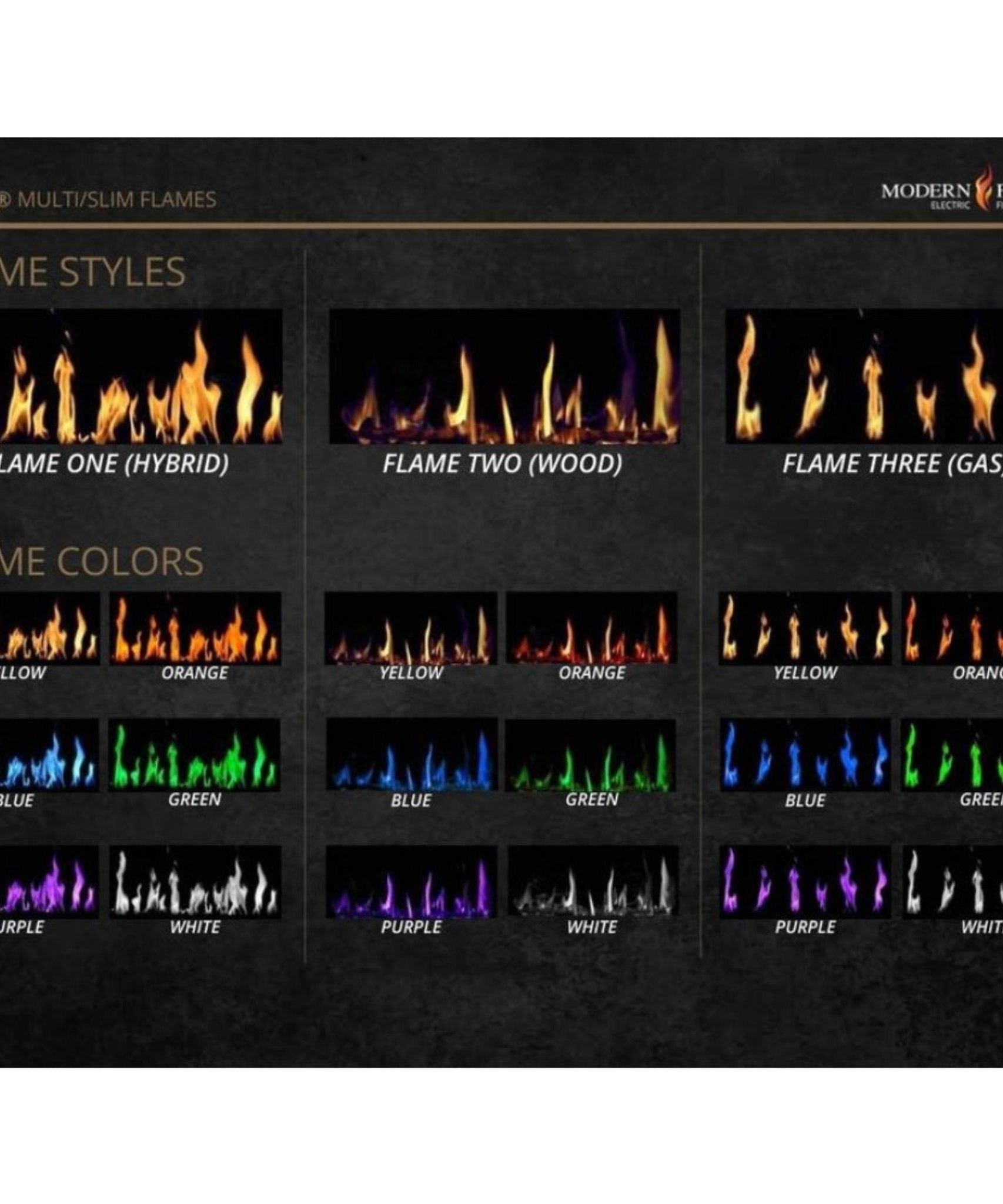Modern Flames Orion Multi 100-Inch Heliovision Multi-Sided Electric Fireplace [OR100-MULTI] (SAK38017)