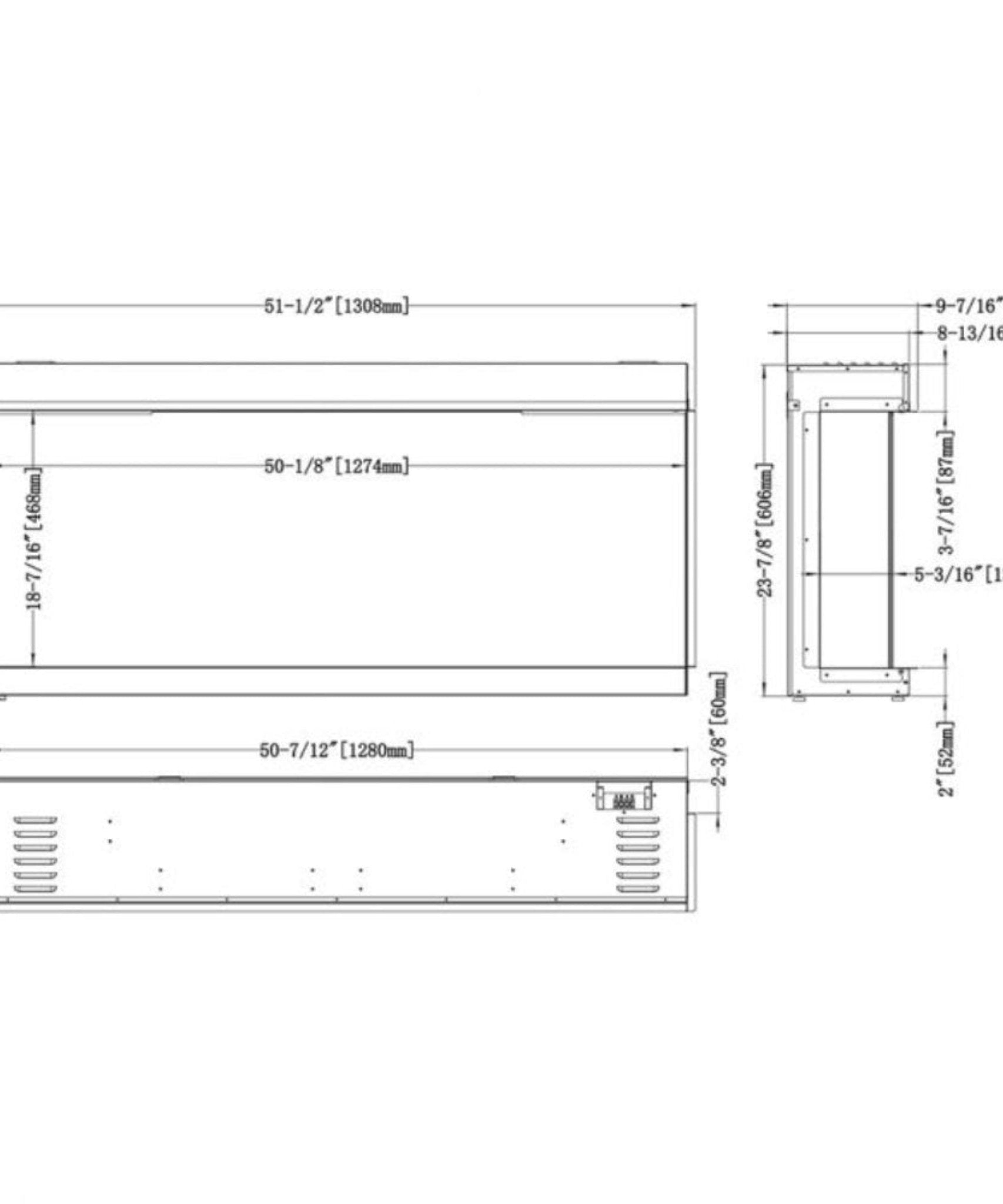 Modern Flames Orion Multi 52-Inch Heliovision Multi-View Electric Fireplace [OR52-MULTI] (SAK92056)