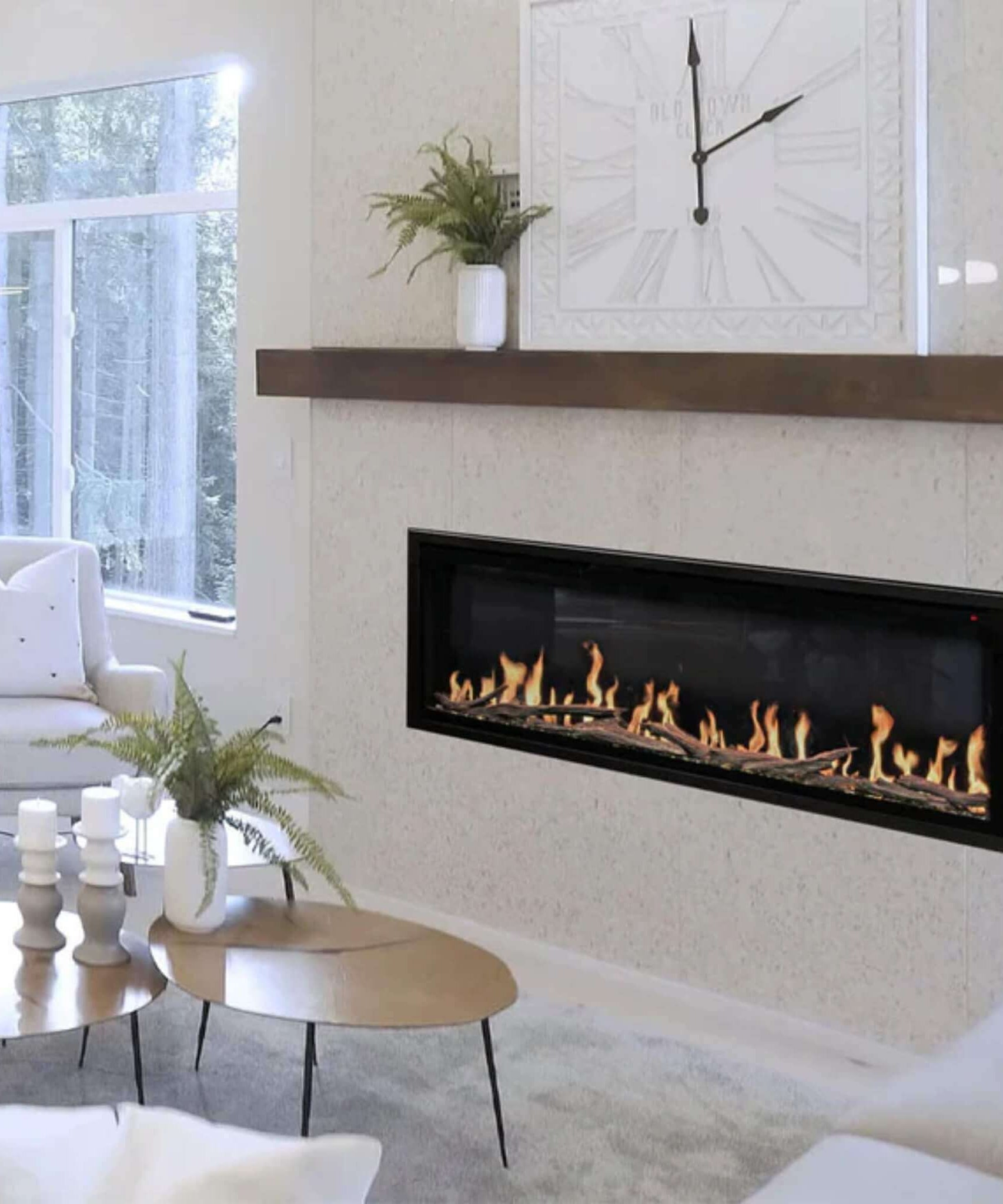 Modern Flames Orion Slim 100-Inch Heliovision Single-Sided Fireplace [OR100-SLIM] (SAK95432)