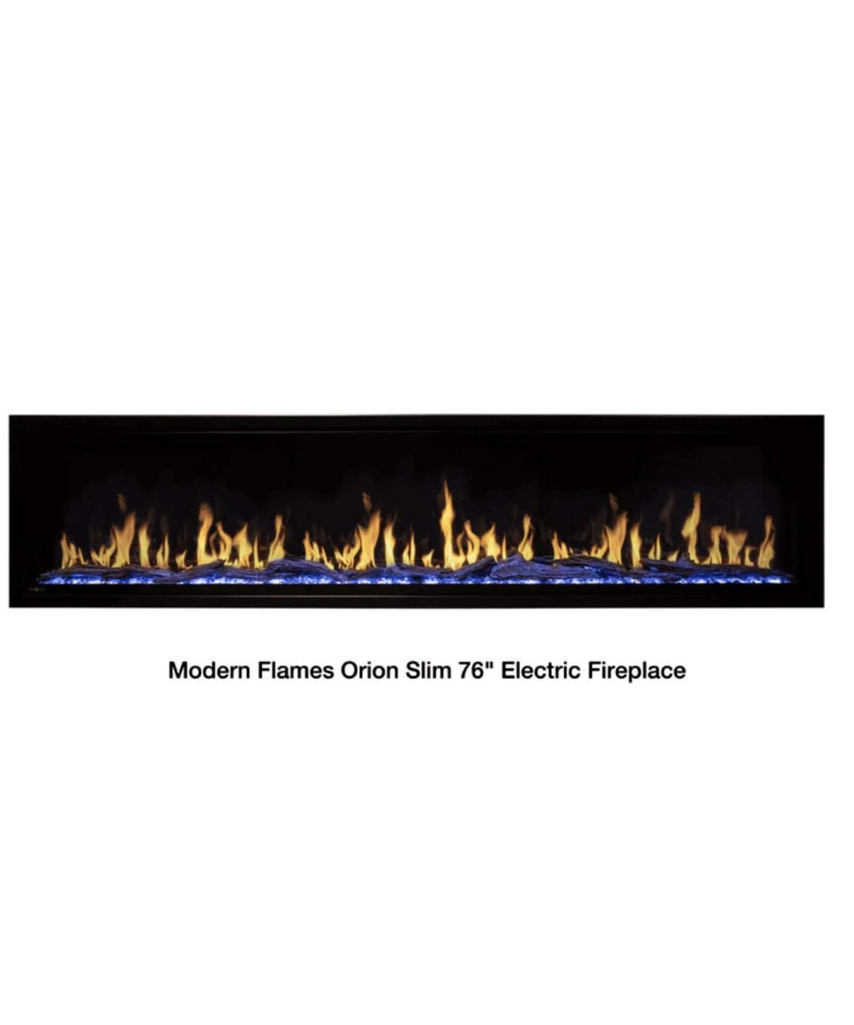 Modern Flames Orion Slim 76-Inch Heliovision Single-Sided Electric Fireplace [OR76-SLIM] (SAK41935)