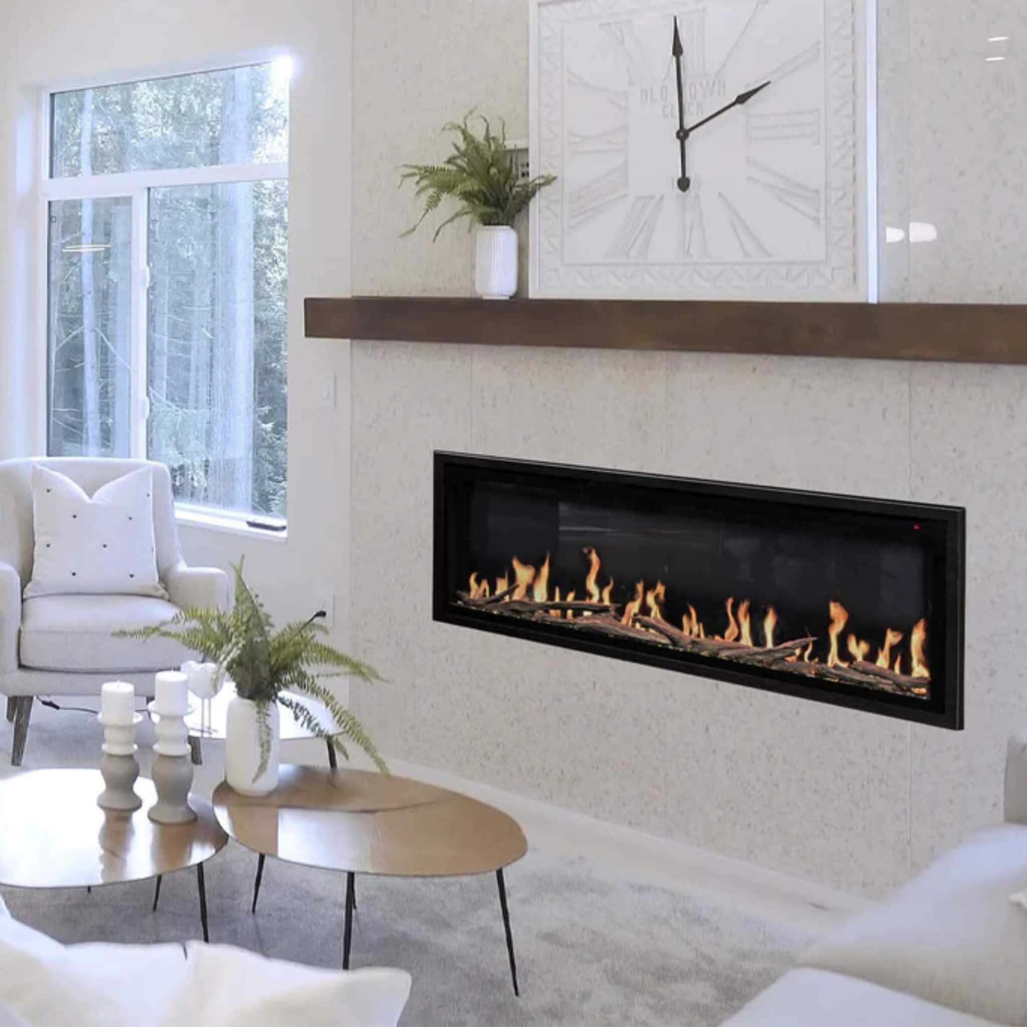 Modern Flames Orion Slim 76-Inch Heliovision Single-Sided Electric Fireplace [OR76-SLIM] (SAK41935)