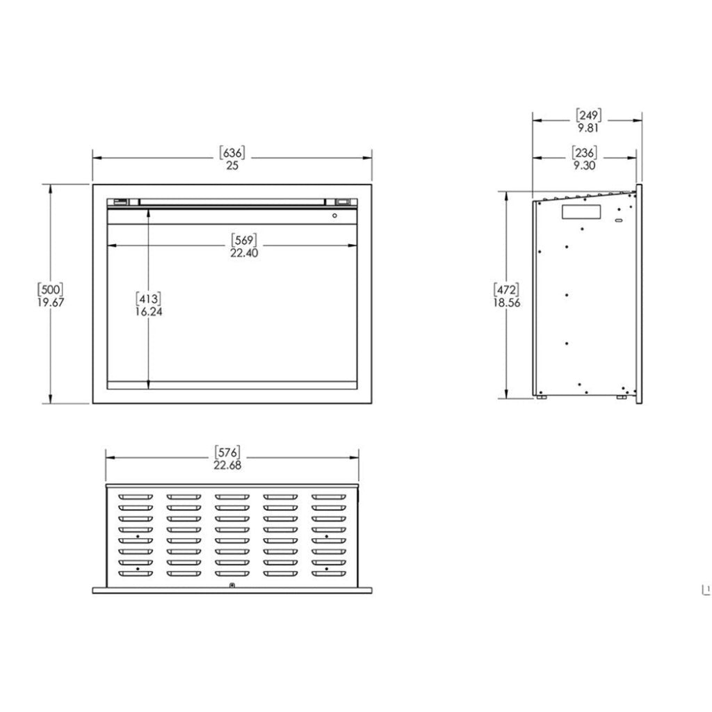 Modern Flames Orion Traditional 26-Inch Heliovision Electric Fireplace [OR26-TRAD] (SAK51873)