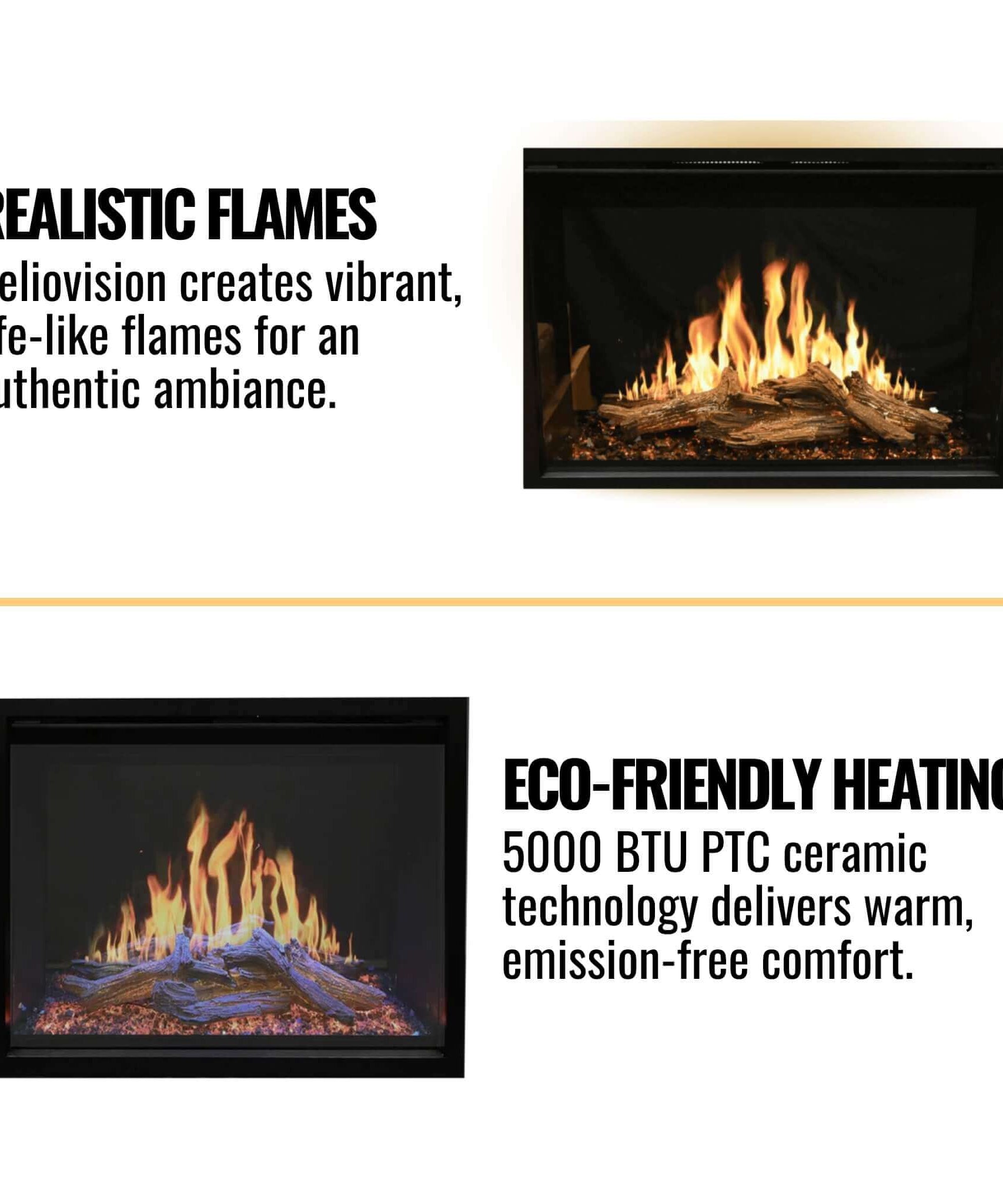 Modern Flames Orion Traditional 36-Inch Heliovision Electric Fireplace [OR36-TRAD] (SAK91024)