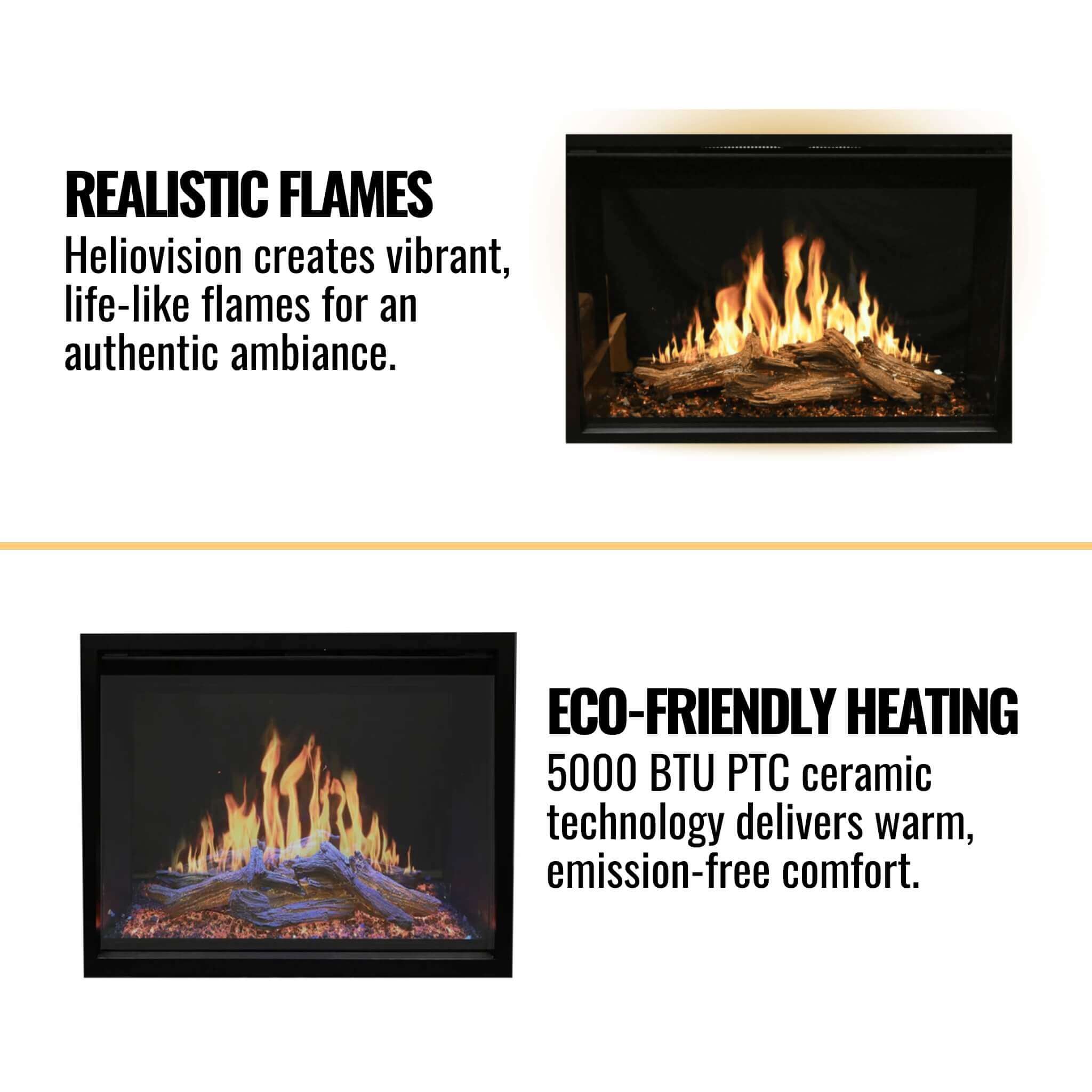 Modern Flames Orion Traditional 36-Inch Heliovision Electric Fireplace [OR36-TRAD] (SAK91024)