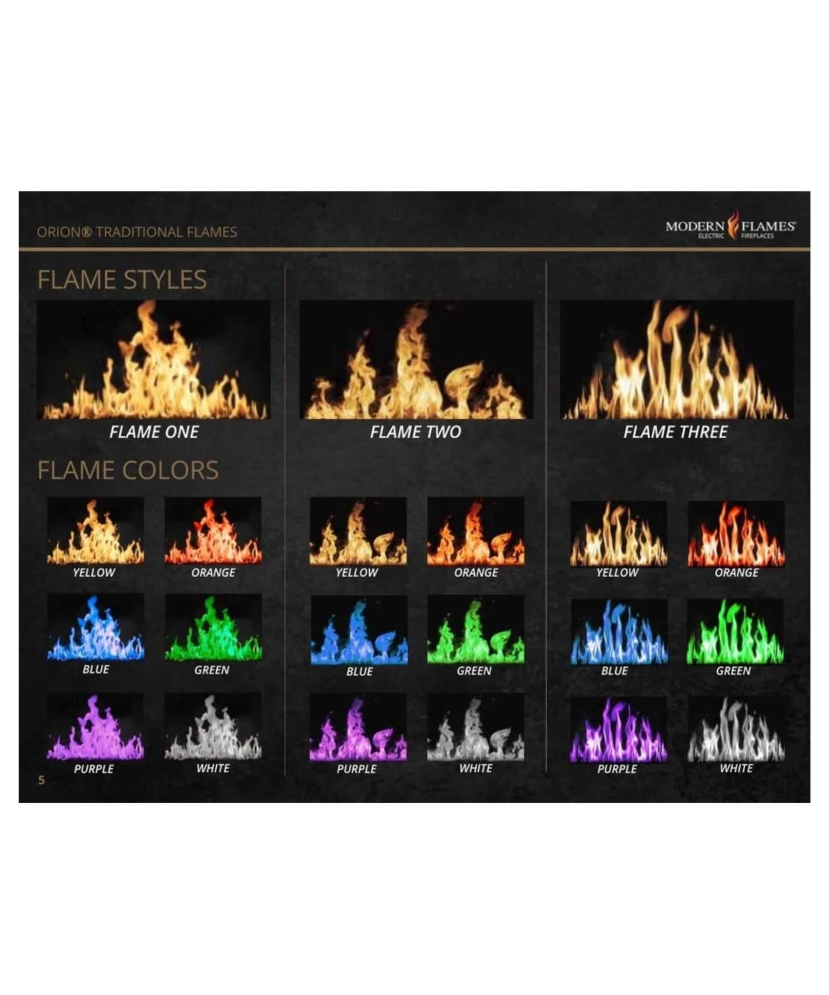 Modern Flames Orion Traditional 26-Inch Heliovision Electric Fireplace [OR26-TRAD] (SAK51873)