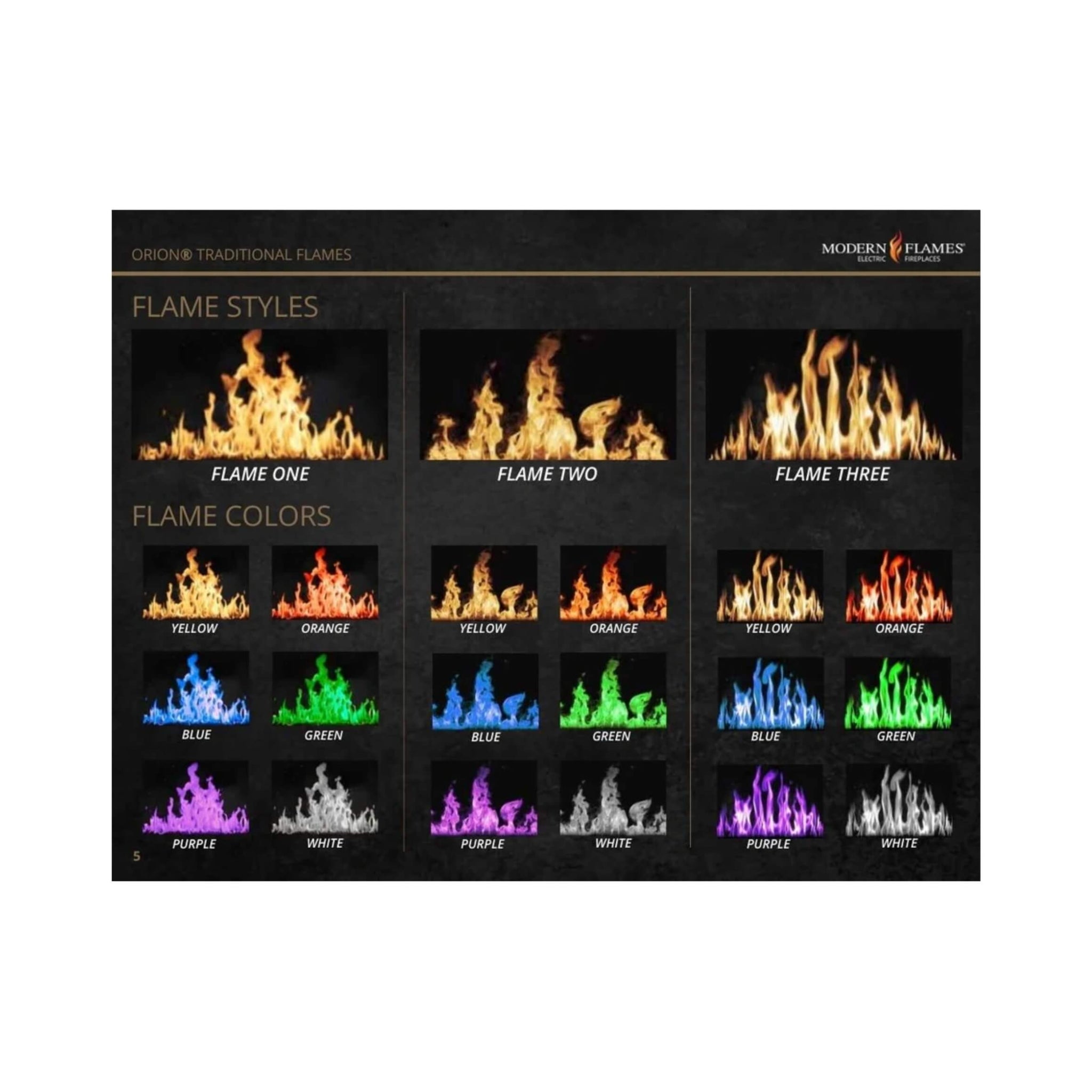 Modern Flames Orion Traditional 26-Inch Heliovision Electric Fireplace [OR26-TRAD] (SAK51873)