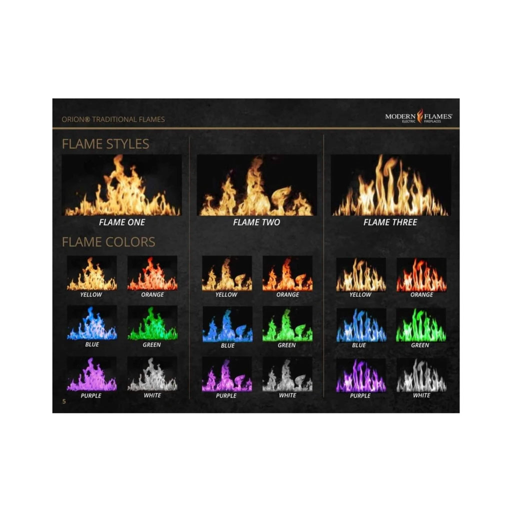 Modern Flames Orion Traditional 42-Inch Heliovision Electric Fireplace [OR42-TRAD] (SAK83765)