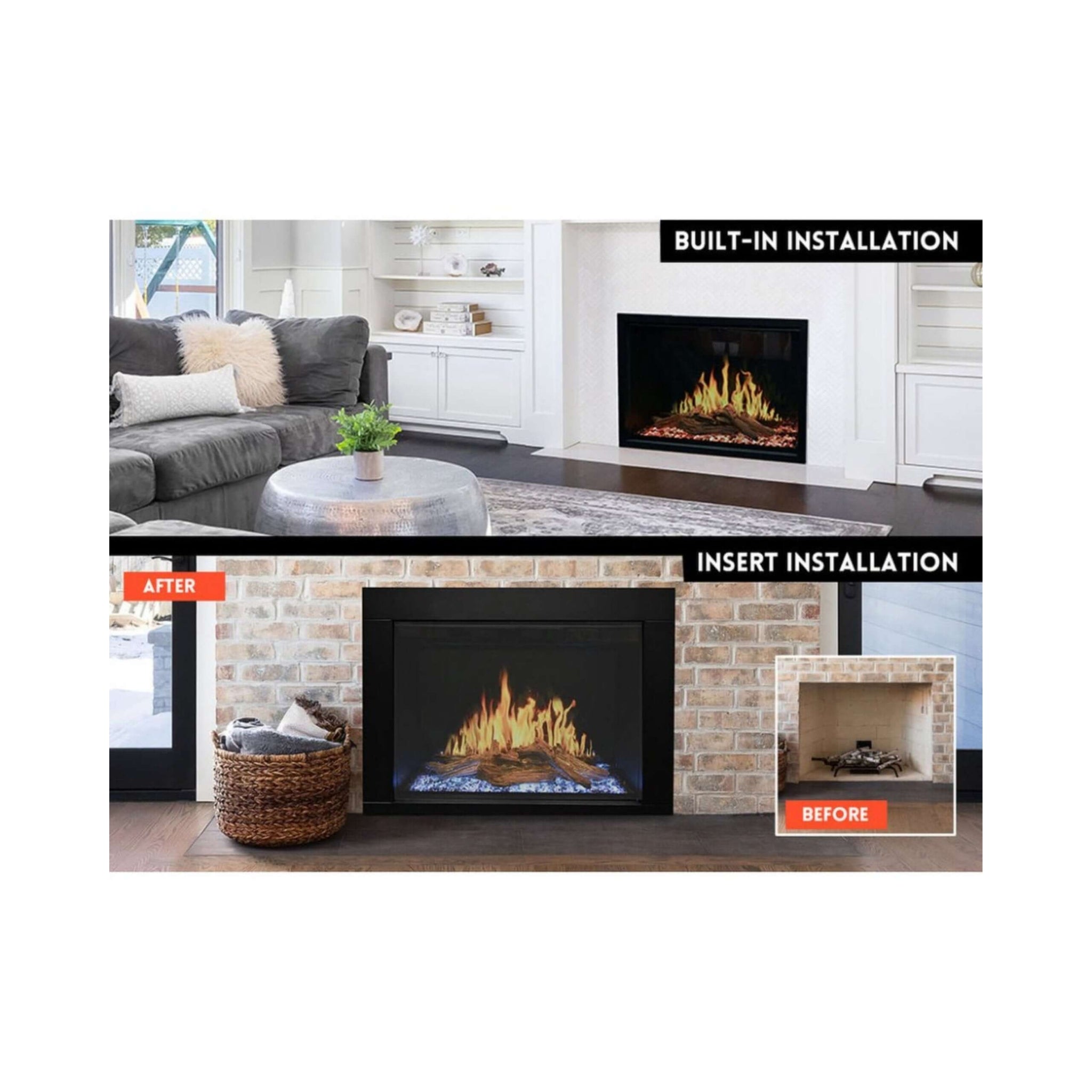 Modern Flames Orion Traditional 42-Inch Heliovision Electric Fireplace [OR42-TRAD] (SAK83765)