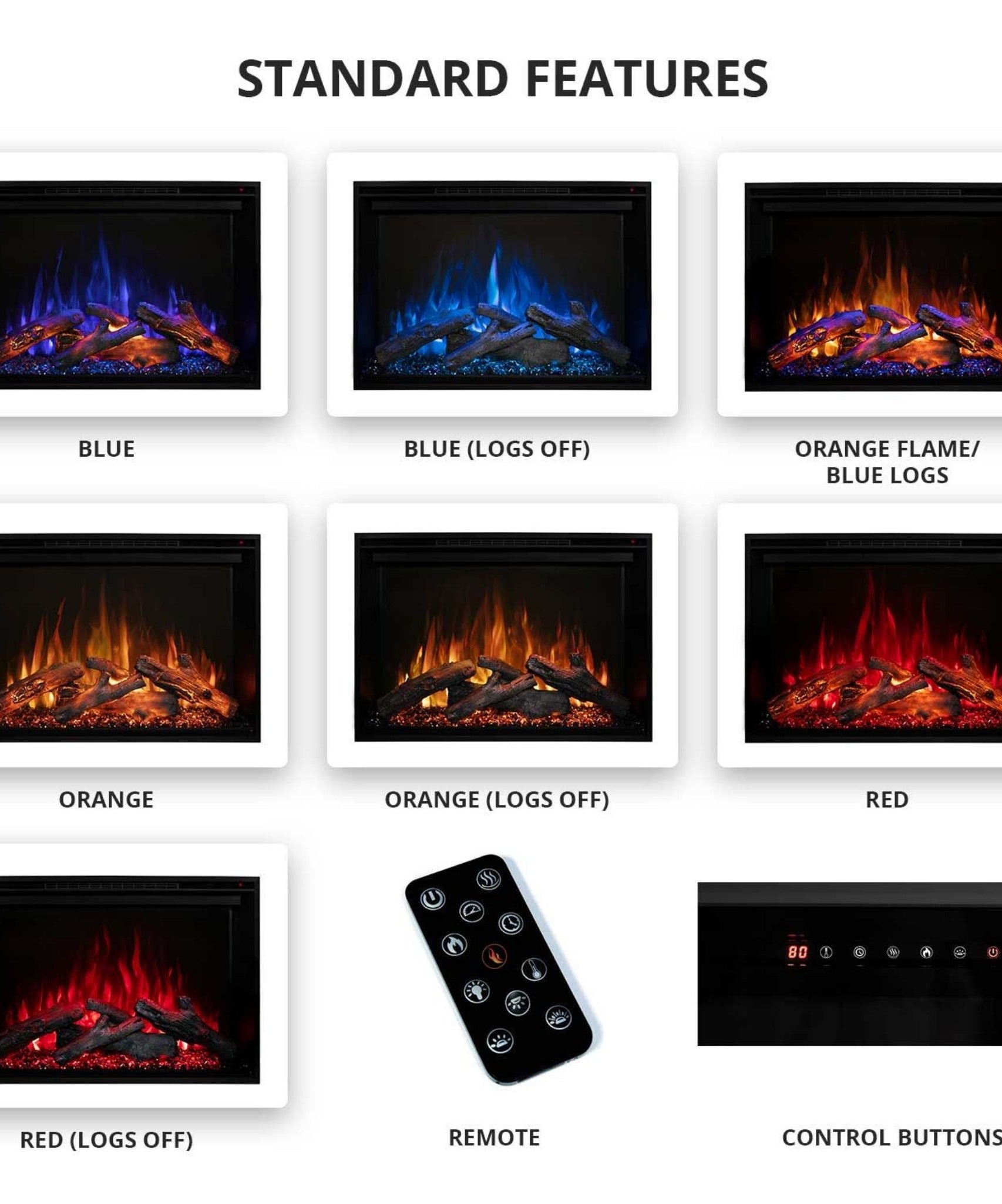 Modern Flames Redstone 30-Inch Built-In Traditional Electric Fireplace [RS-3021] (SAK84729)