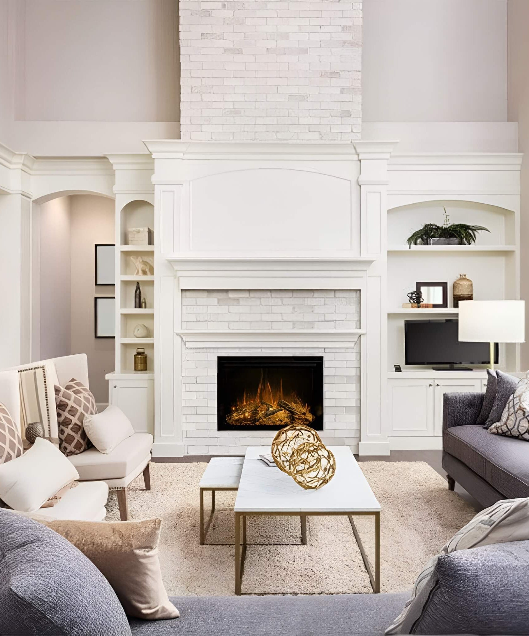 Modern Flames Redstone 30-Inch Built-In Traditional Electric Fireplace [RS-3021] (SAK84729)