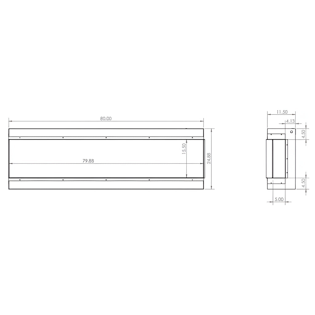 Modern Flames Redstone 42-Inch Built-In Traditional Electric Fireplace [RS-4229] (SAK97326)