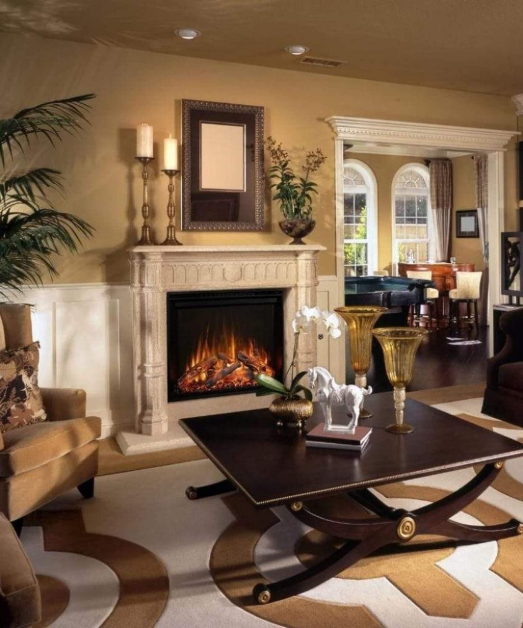 Modern Flames Redstone 54-Inch Built-In Traditional Electric Fireplace [RS-5435] (SAK48153)