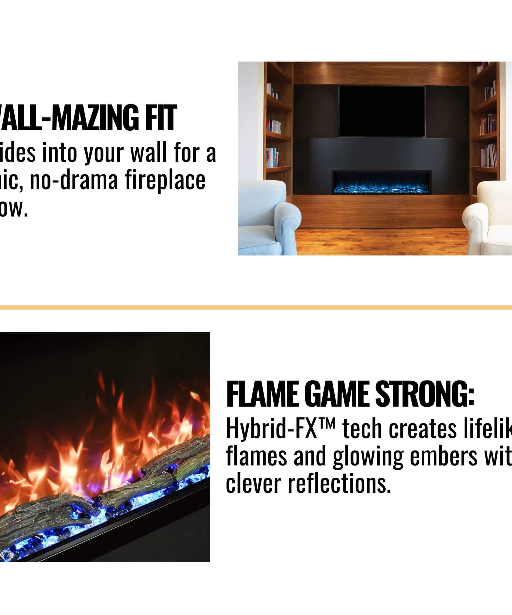 Modern Flames Landscape Pro Slim 44-Inch Built-In Linear Electric Fireplace [LPS-4414V2] (SAK18695)