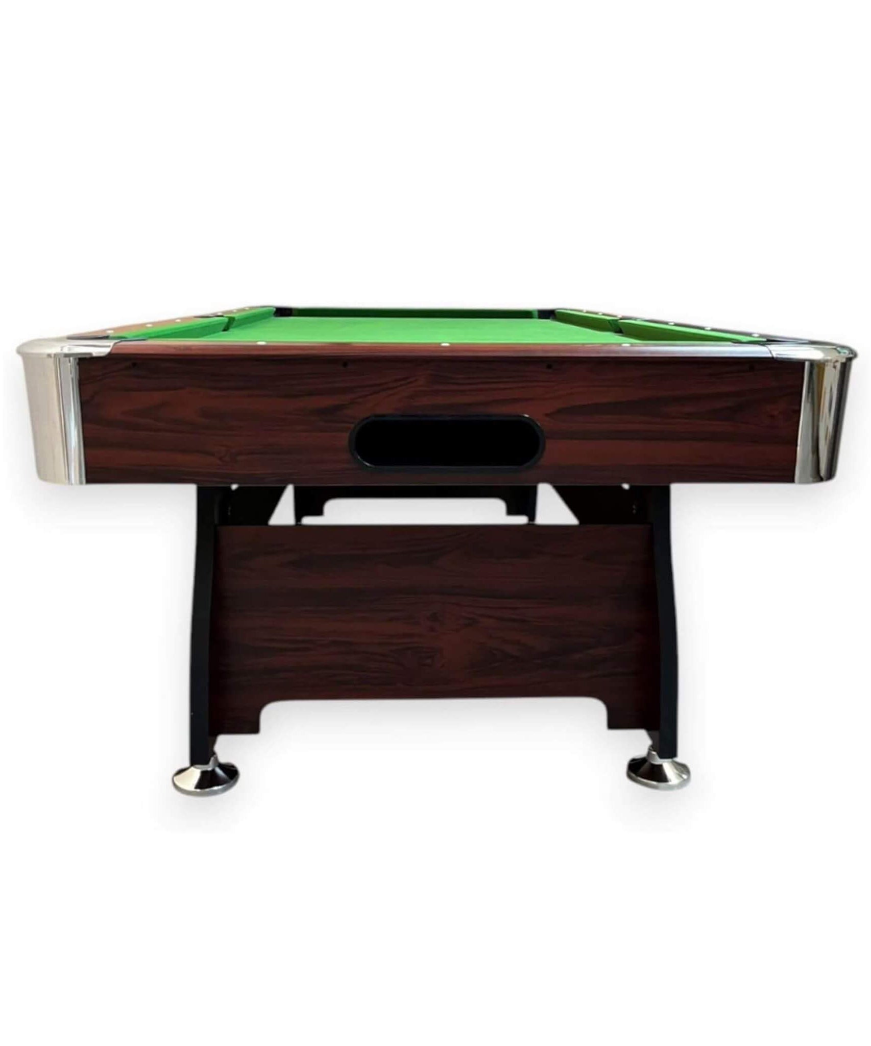8FT Modern Green Felt Billiard Pool Table With Automatic Ball Return And Accessories Kit (SAK24870)