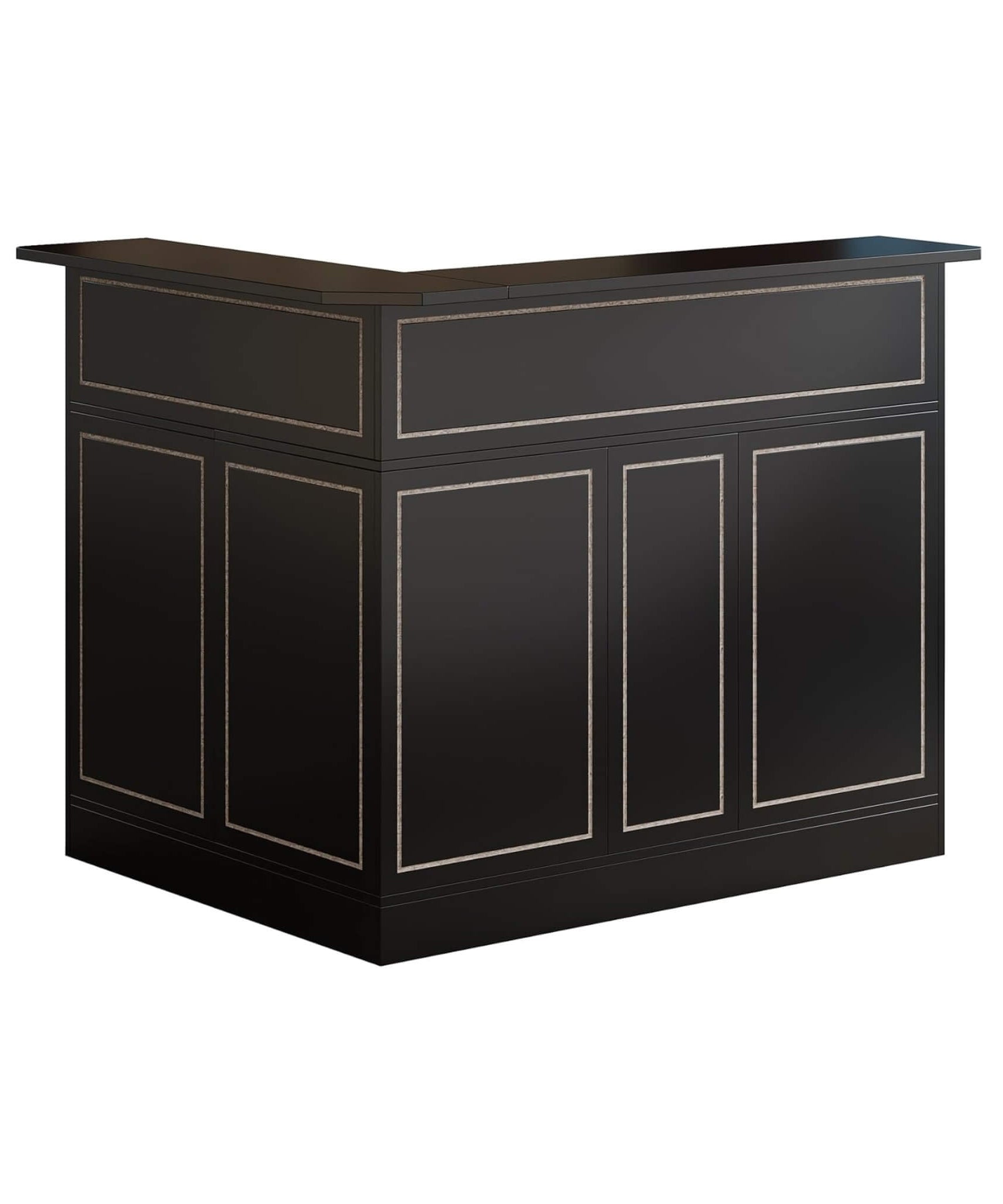 Velmor Modern L-Shaped Reception Desk With Storage Shelves (SAK81036)