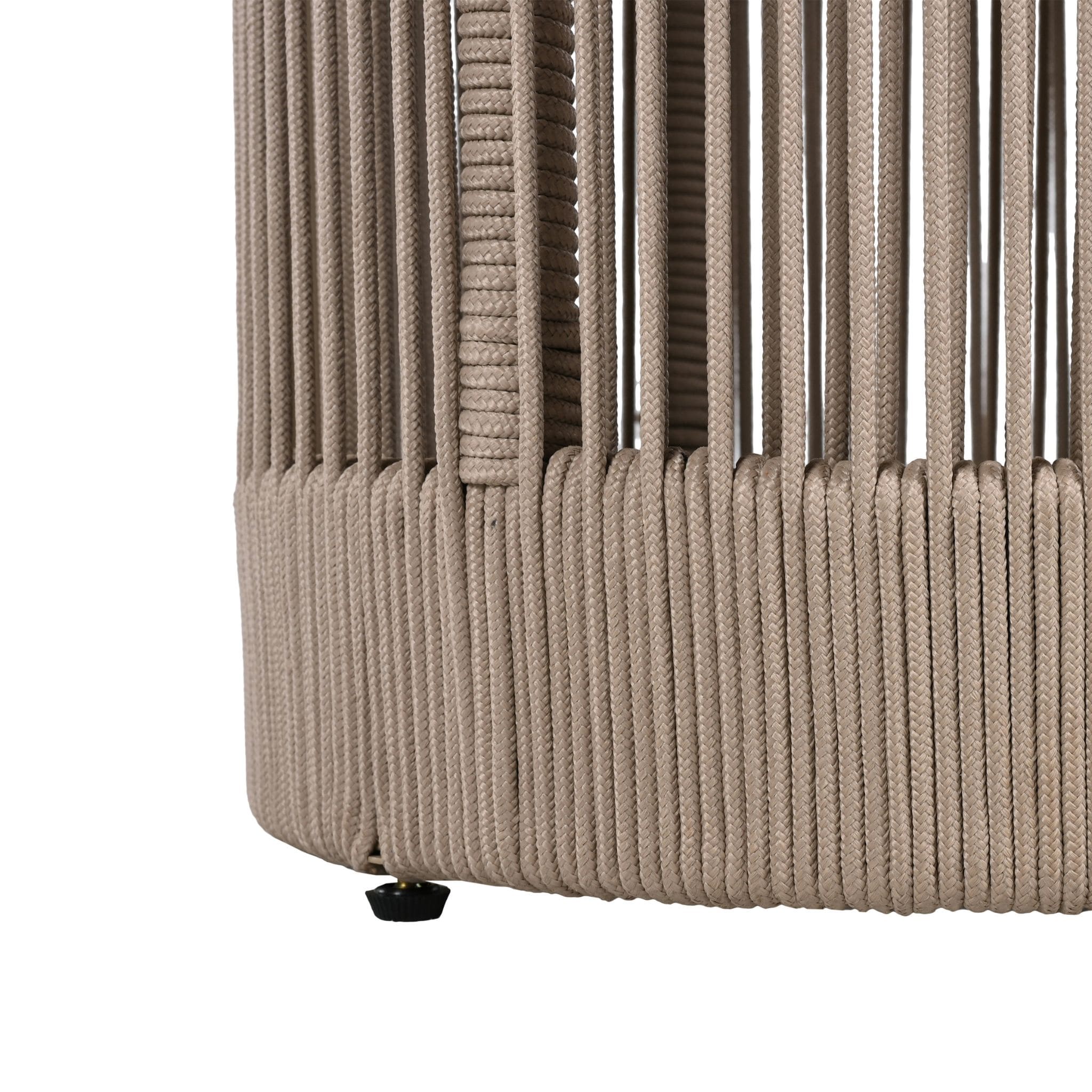 Alora Modern Rustic Coffee Table & Side Table With Woven Rope Design (SAK56739)