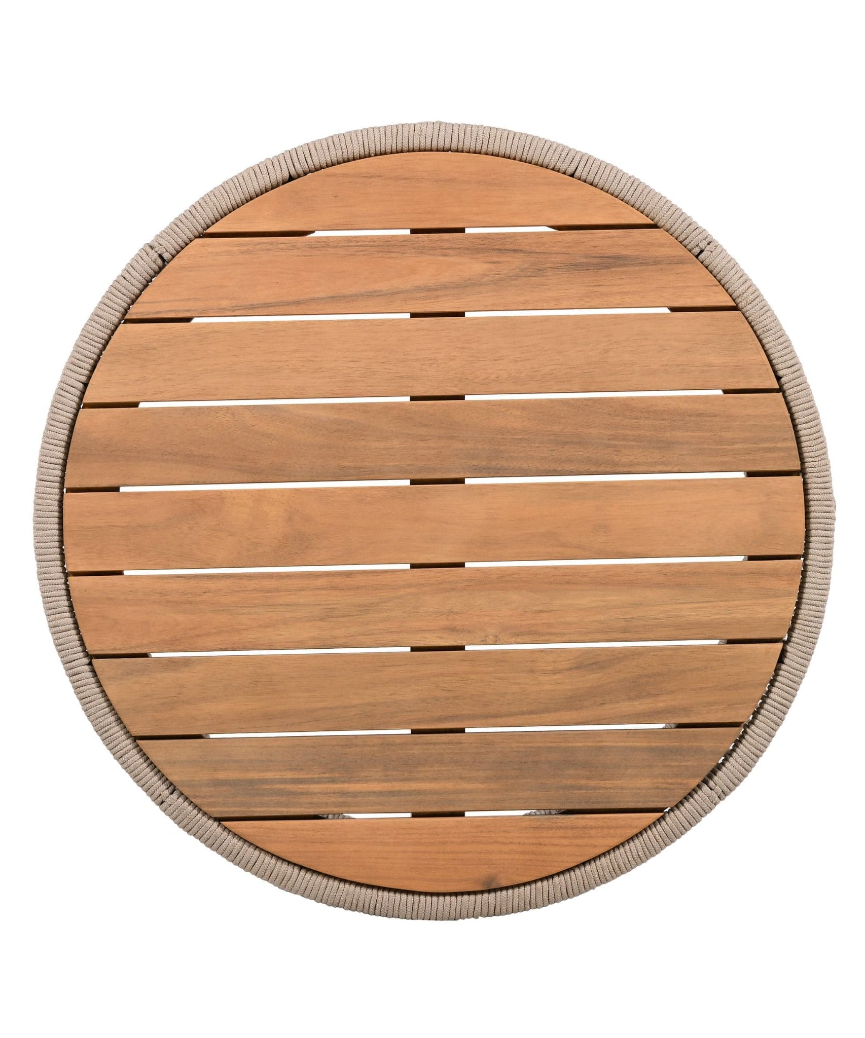 Alora Modern Rustic Coffee Table & Side Table With Woven Rope Design (SAK56739)