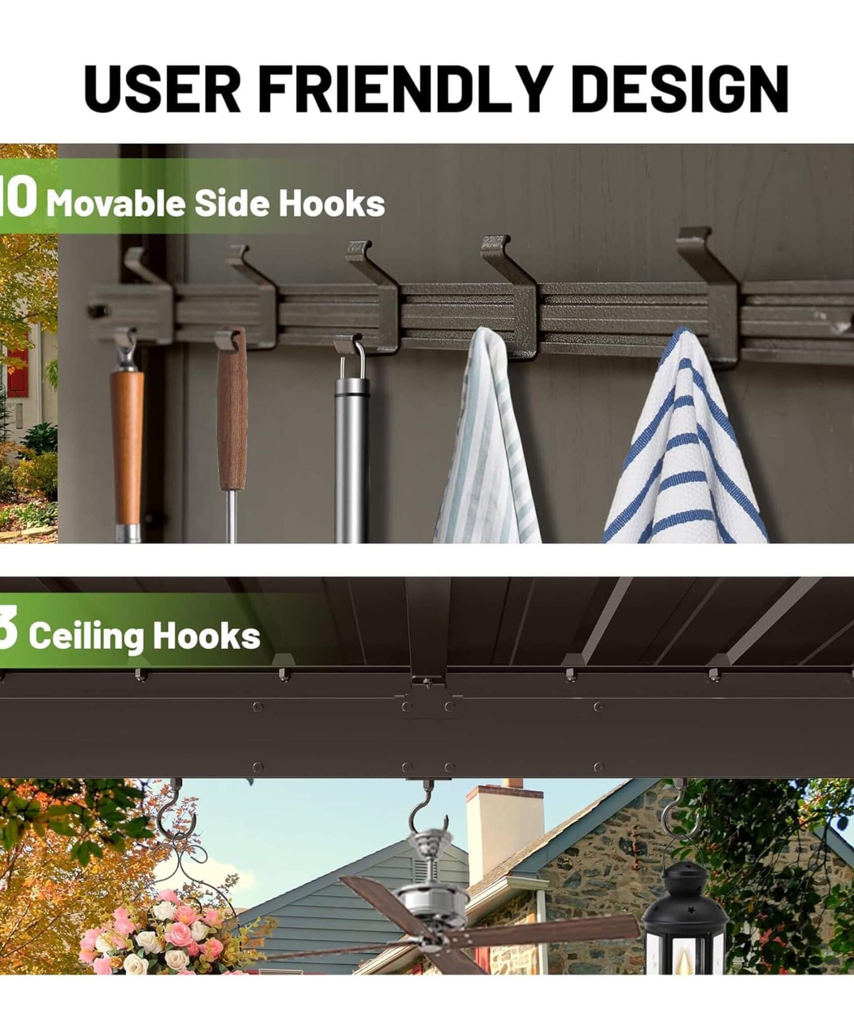 [09X10FT] Alora Modern Slanted Hardtop Alloy Steel Grill Gazebo (SAK32687)