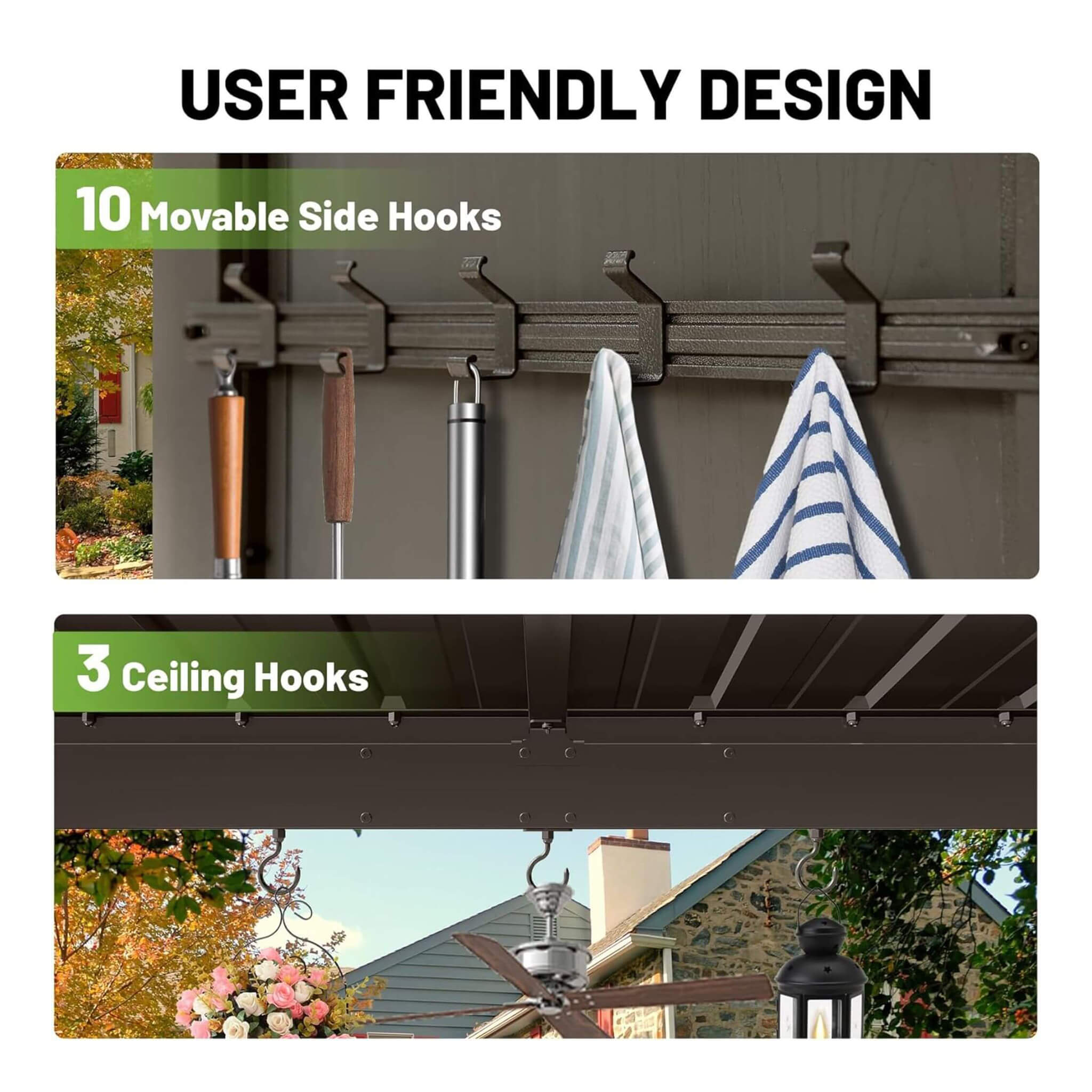 [09X10FT] Alora Modern Slanted Hardtop Alloy Steel Grill Gazebo (SAK32687)