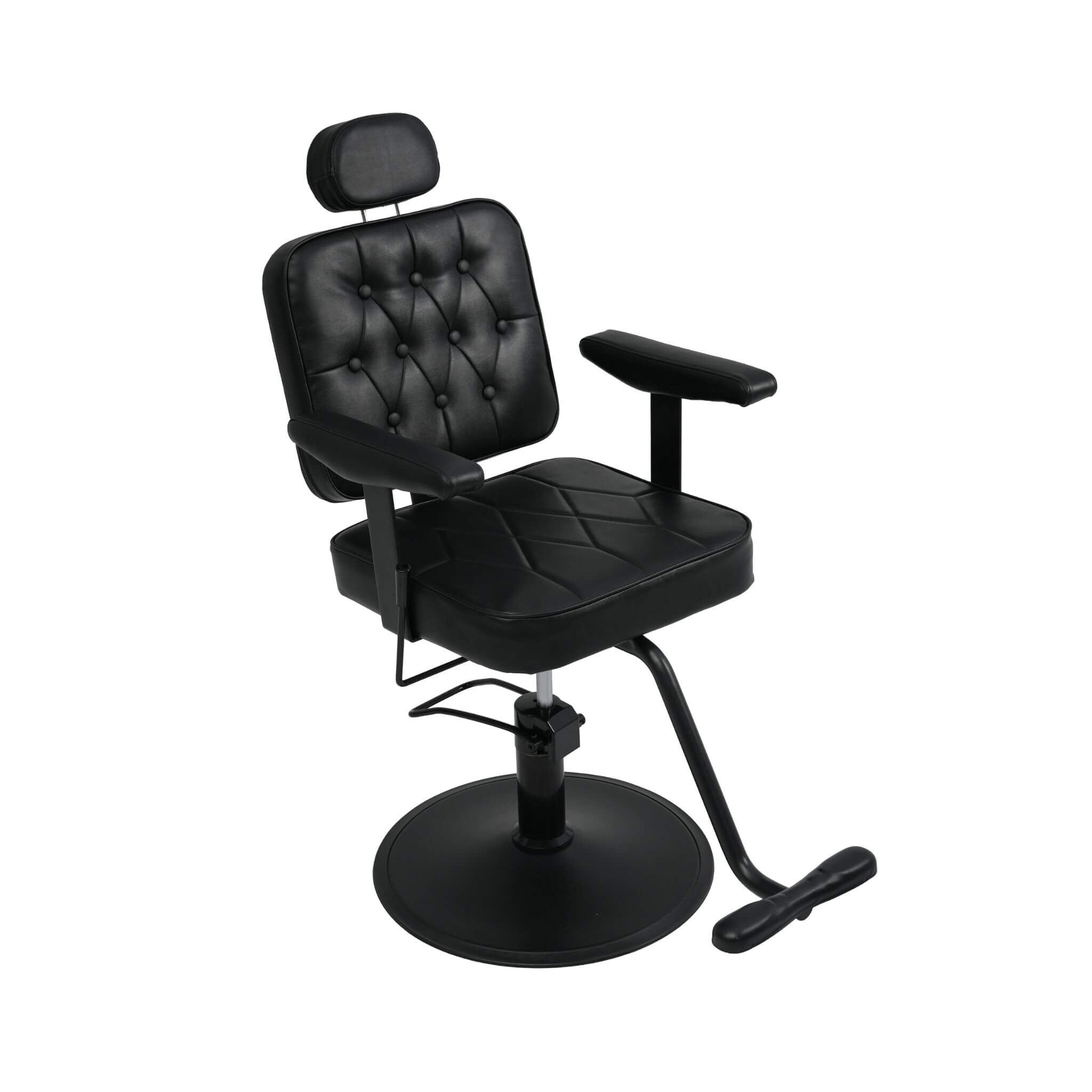 Modern Vintage Hydraulic PU Leather Reclining Barber Chair (SAK59102)