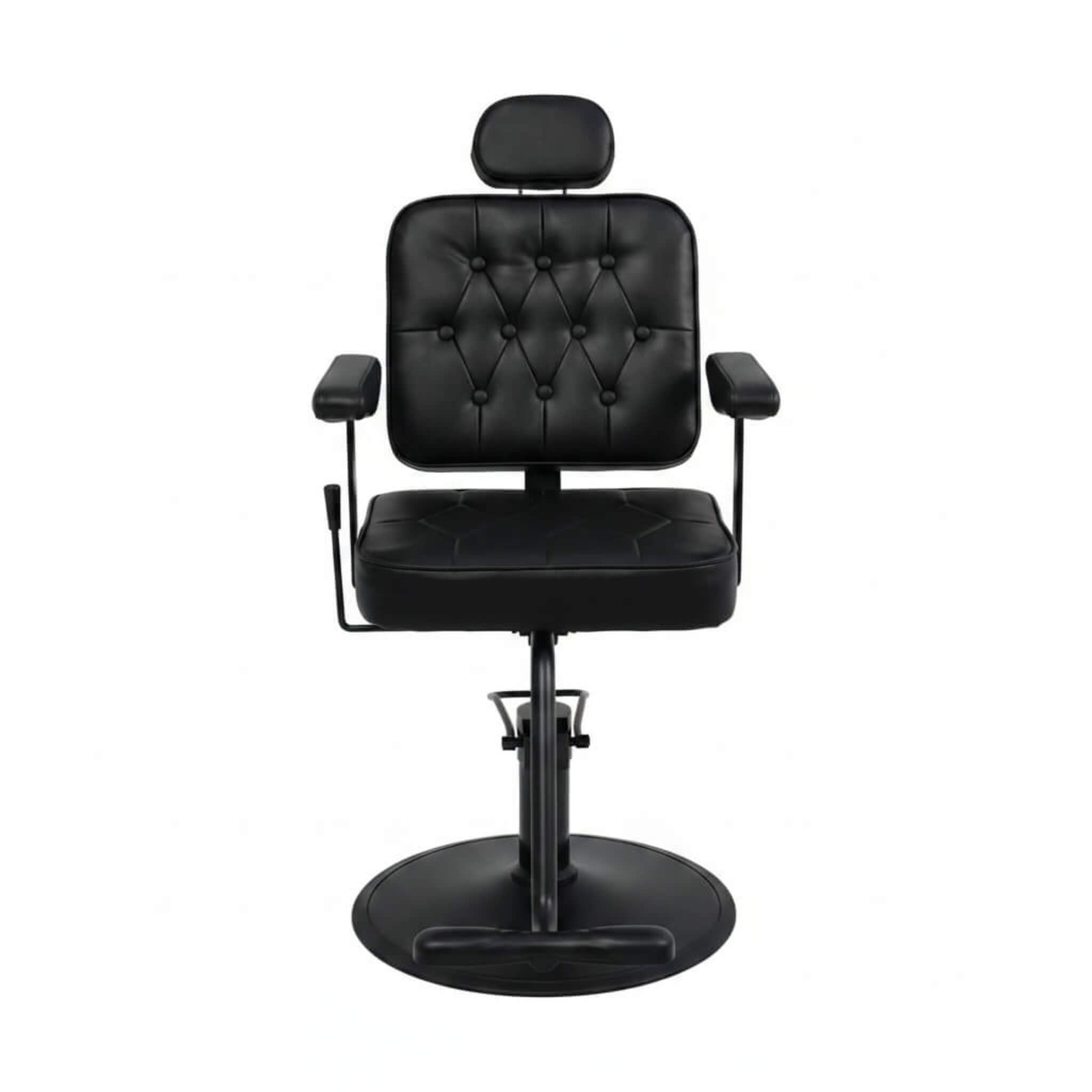Modern Vintage Hydraulic PU Leather Reclining Barber Chair (SAK59102)