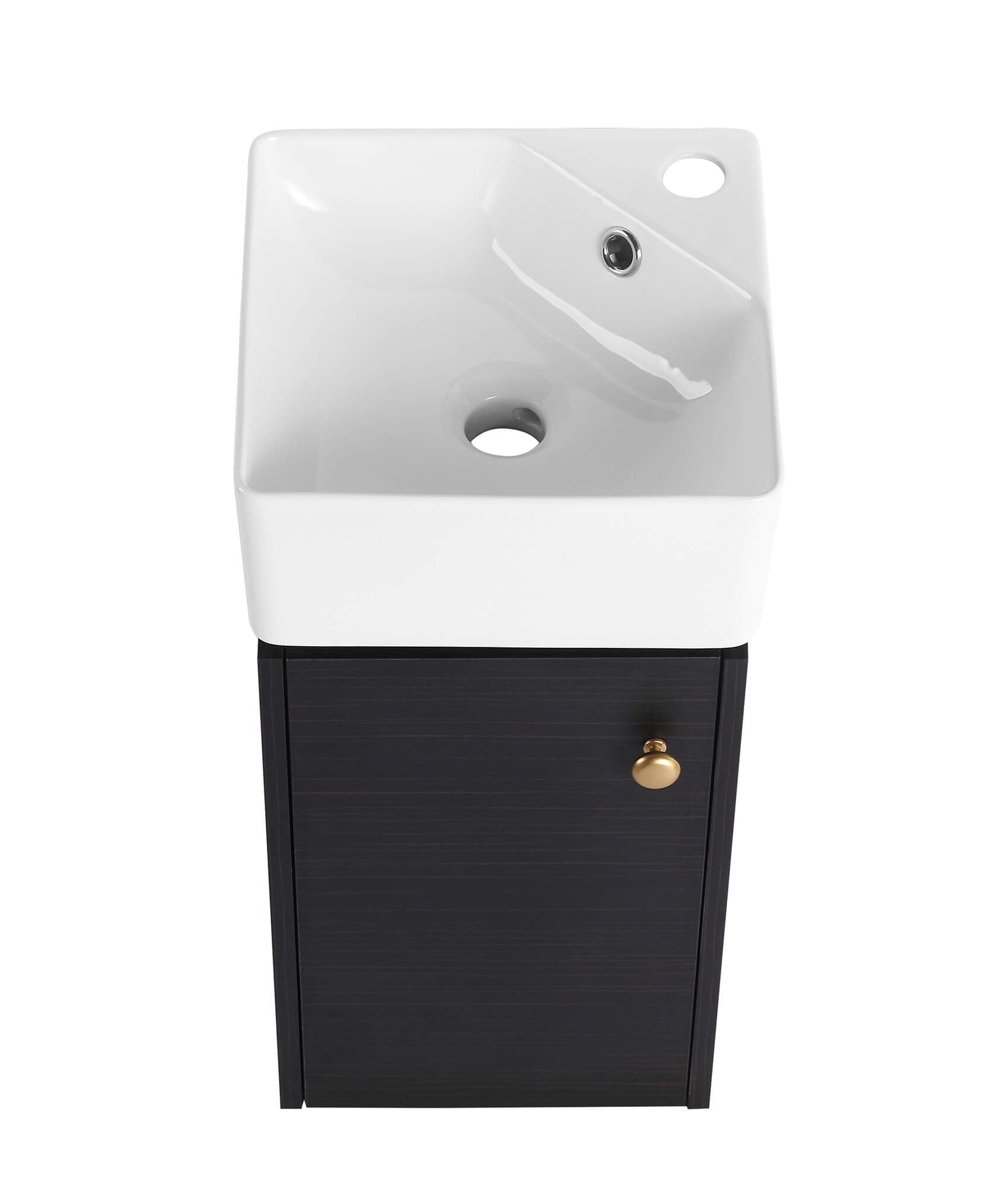 Nuvia Modern Wall-Mounted Bathroom Vanity With Ceramic Sink And Soft Close Door (SAK05214)