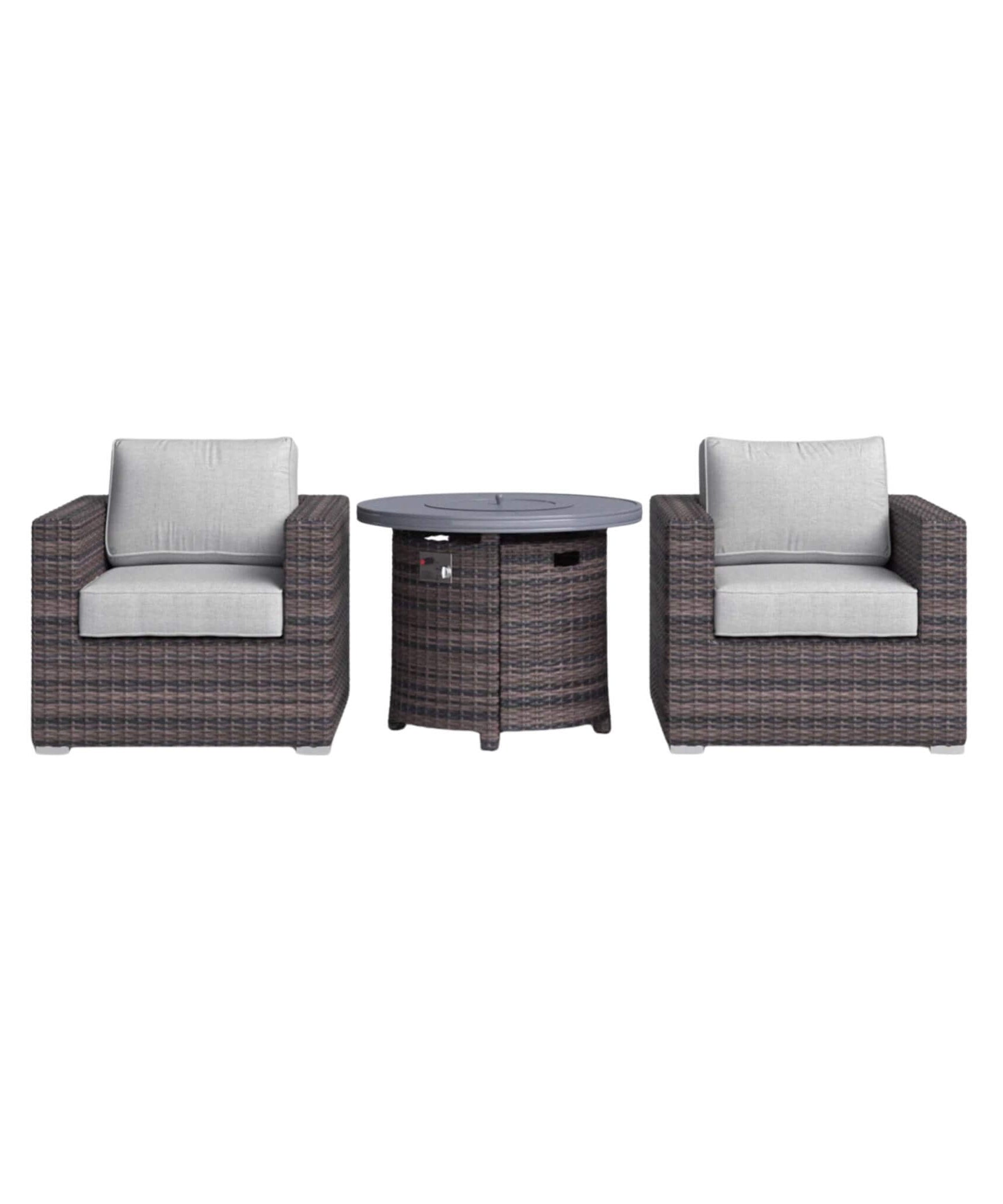 Alora 3-Piece Modular Rattan Patio Sofa Set With Weather-Resistant Cushions (SAK75321)