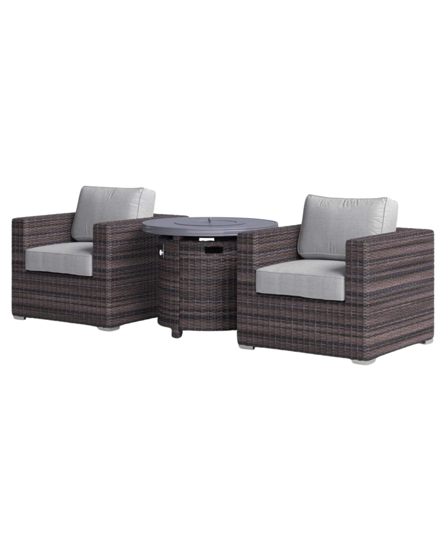 Alora 3-Piece Modular Rattan Patio Sofa Set With Weather-Resistant Cushions (SAK75321)