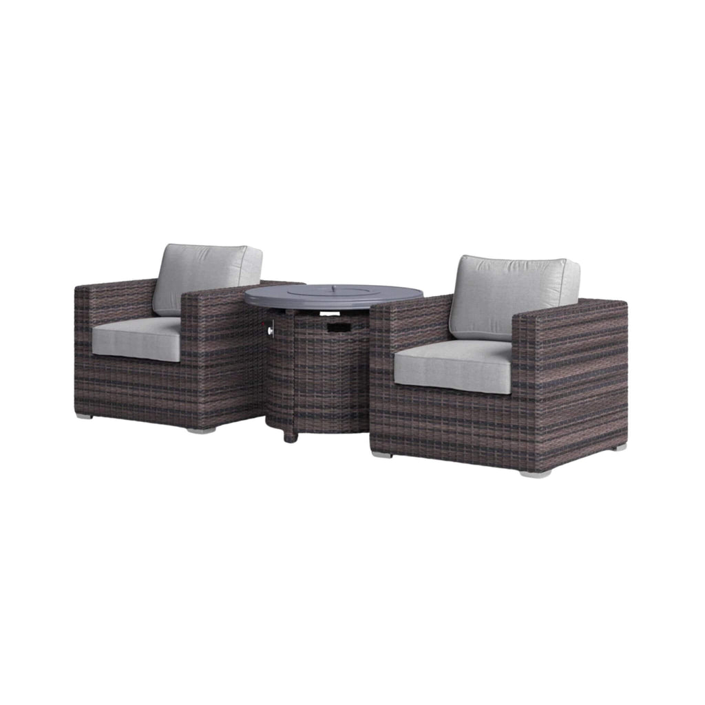 Alora 3-Piece Modular Rattan Patio Sofa Set With Weather-Resistant Cushions (SAK75321)