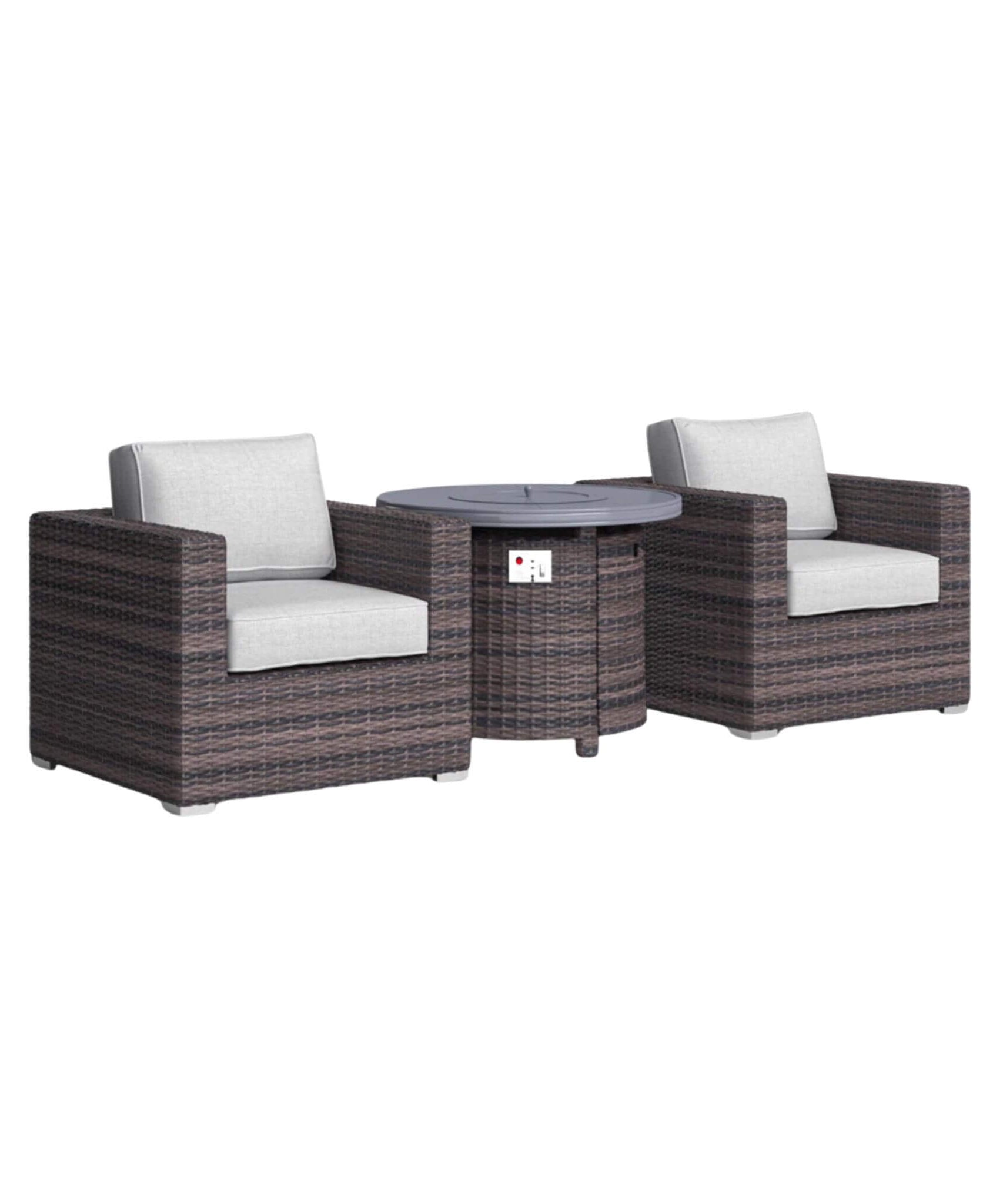 Alora 3-Piece Modular Rattan Patio Sofa Set With Weather-Resistant Cushions (SAK75321)