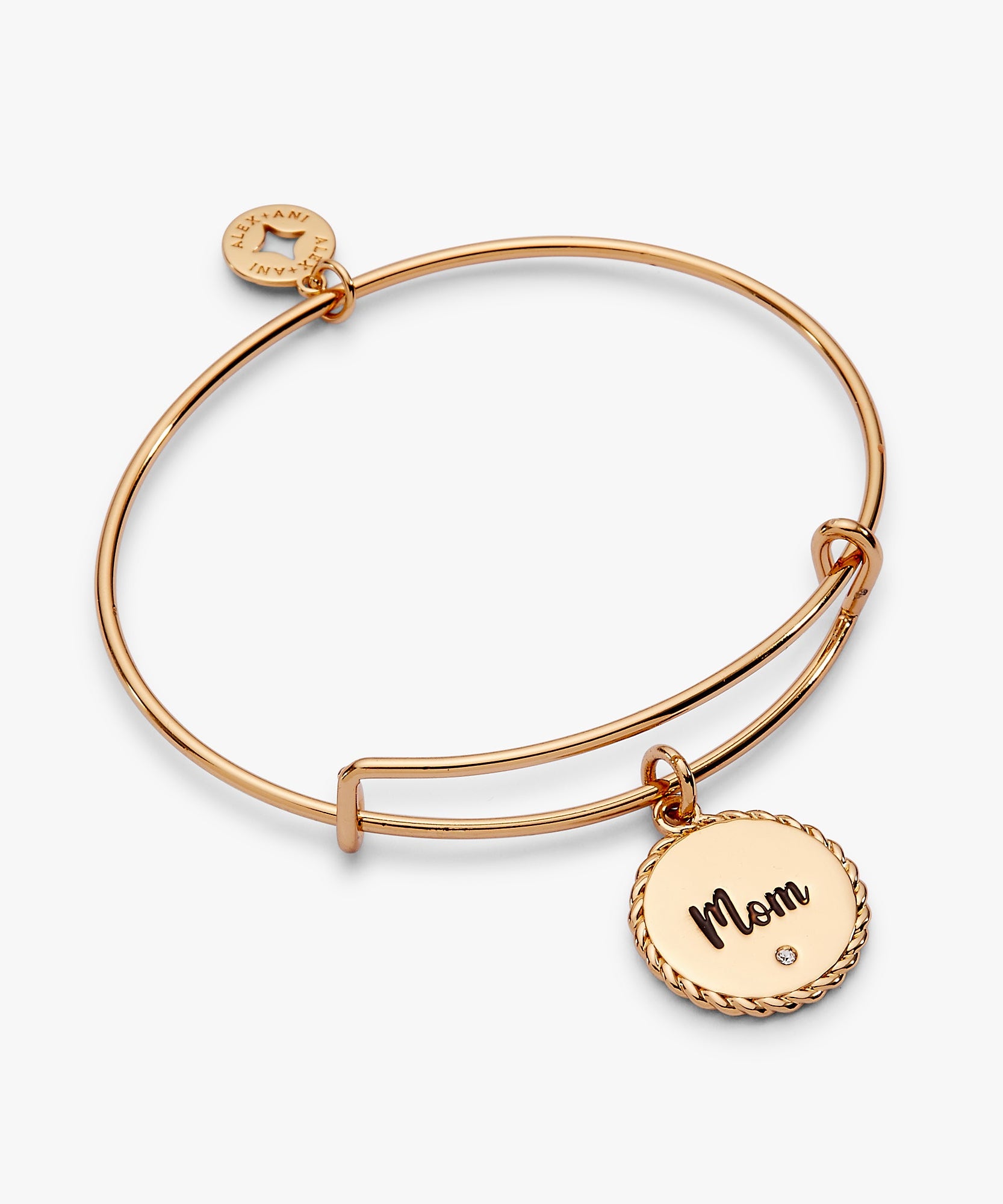 Mom 'Bonded By Love, Connected For Life' Charm Bangle