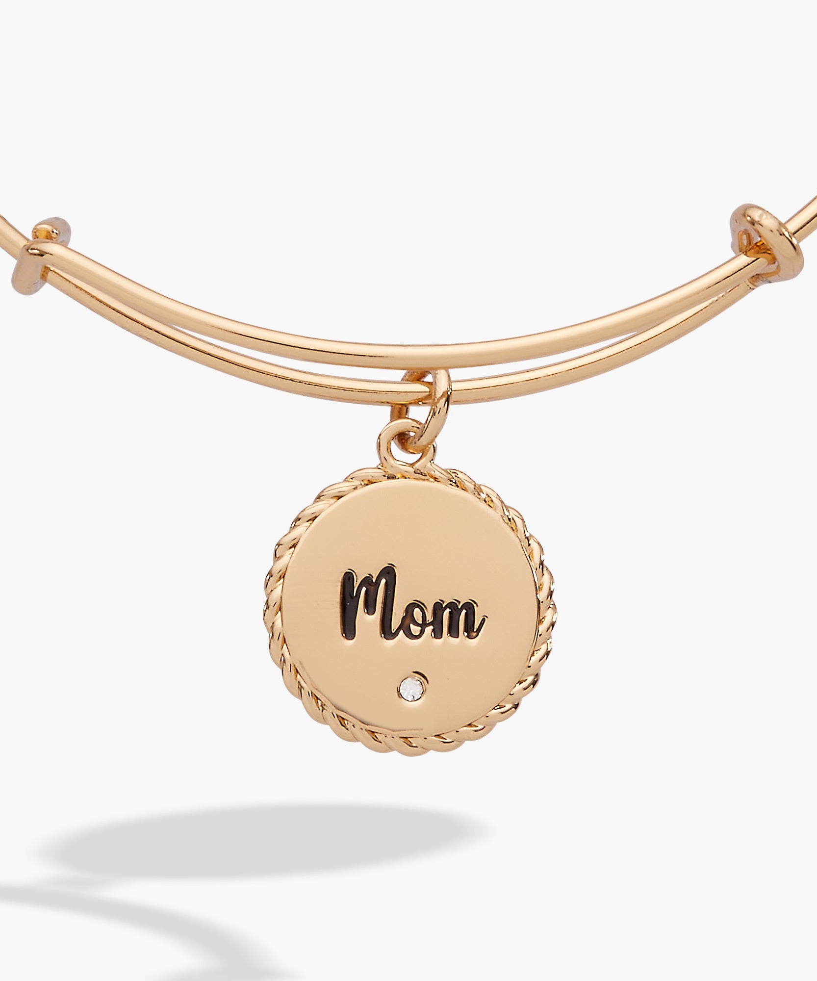 Mom 'Bonded By Love, Connected For Life' Charm Bangle