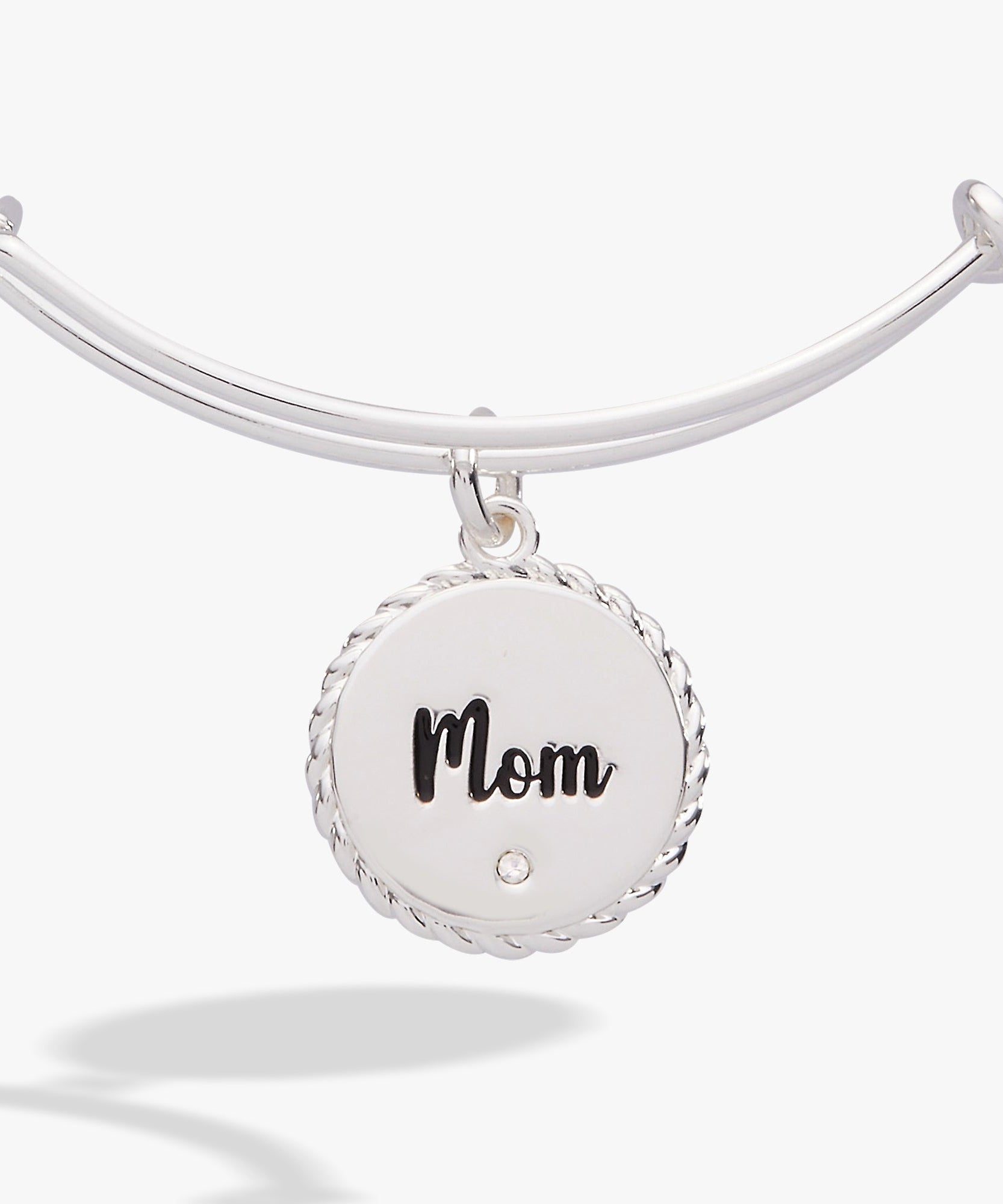 Mom 'Bonded By Love, Connected For Life' Charm Bangle
