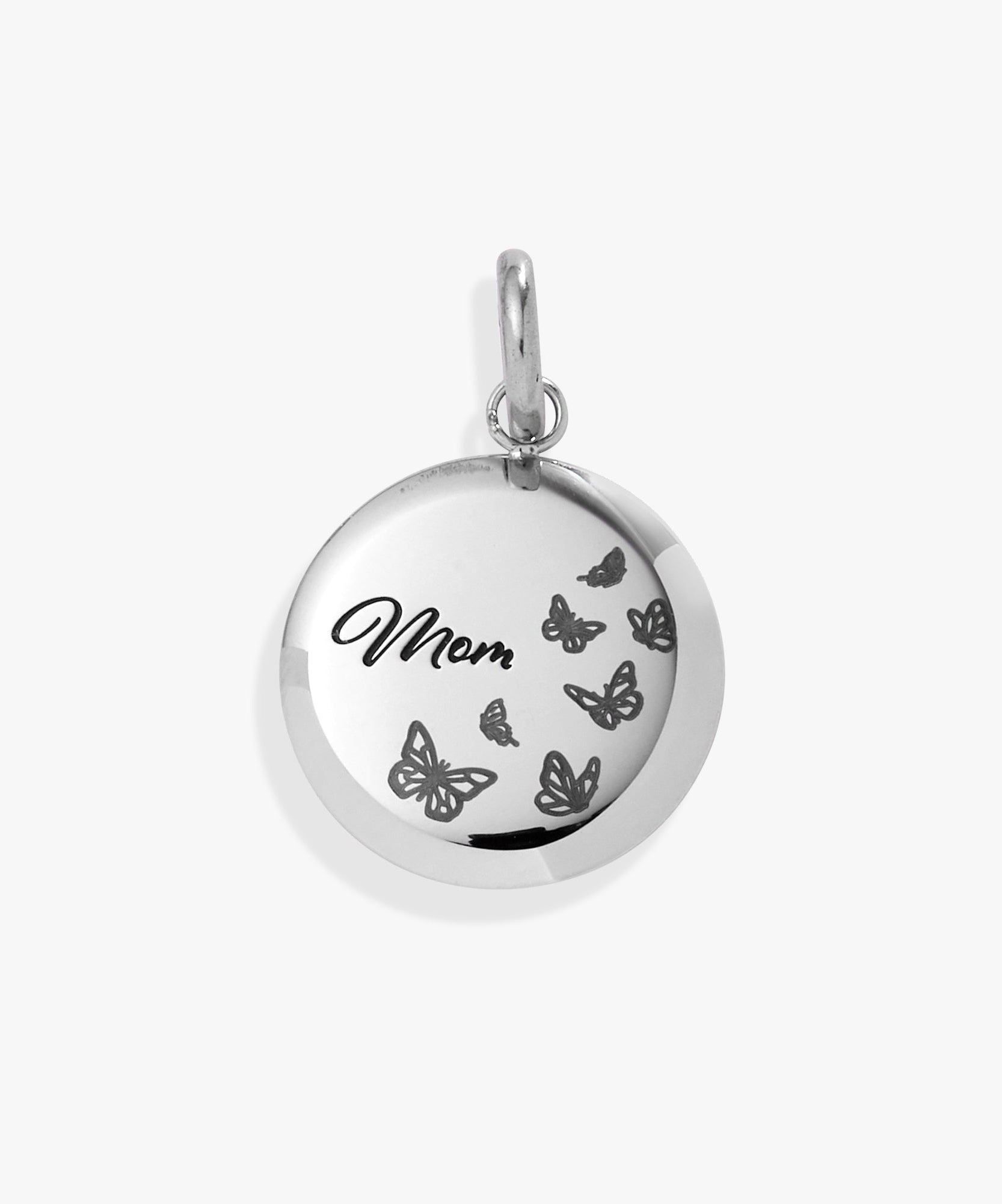 Mom Butterfly Disc Charm