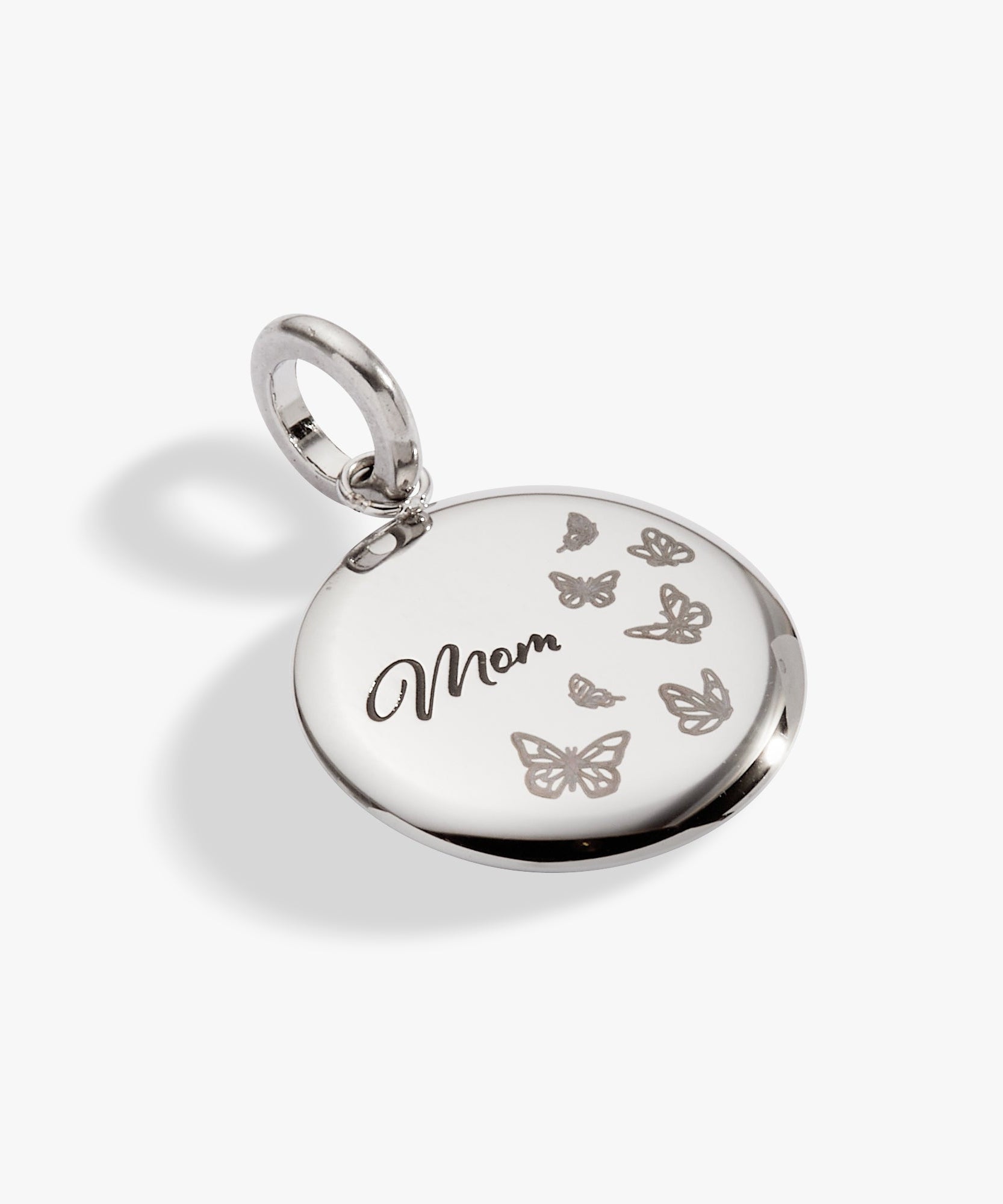 Mom Butterfly Disc Charm