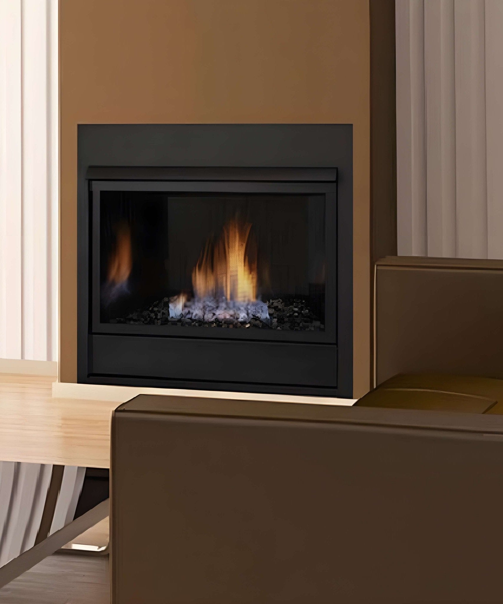 Monessen 24-Inch Contemporary Style Vent-Free Millivolt Natural Gas Fireplace [VFC24CNV] (SAK31415)