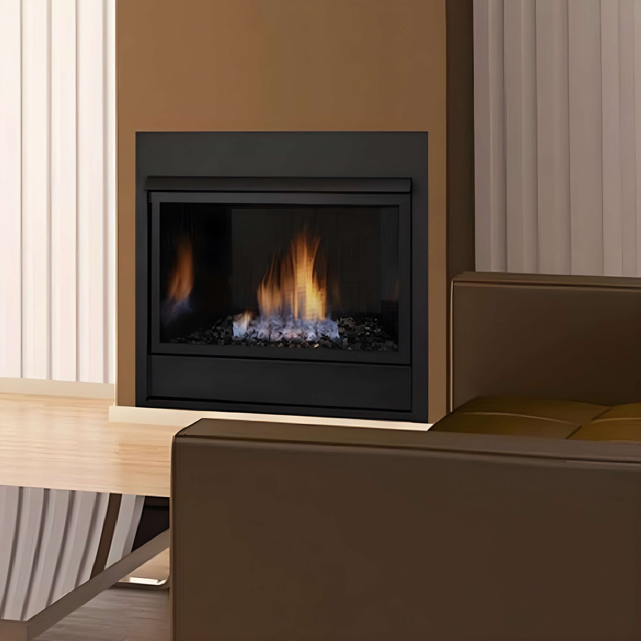 Monessen 24-Inch Contemporary Style Vent-Free Millivolt Natural Gas Fireplace [VFC24CNV] (SAK31415)