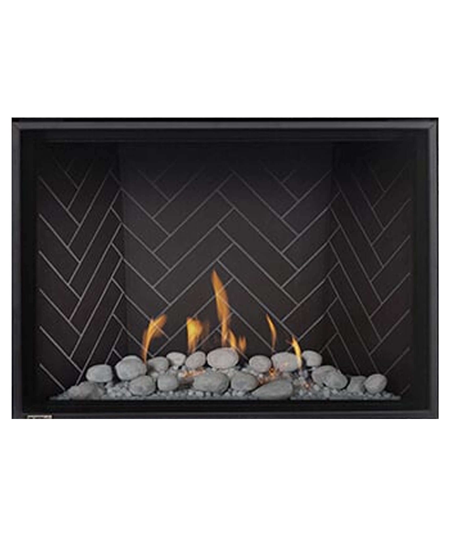 Montigo DelRay Square Direct Vent Natural Gas Fireplace With Concealed Universal Burner [DRSQ34/38/42/46NI] (SAK74029)