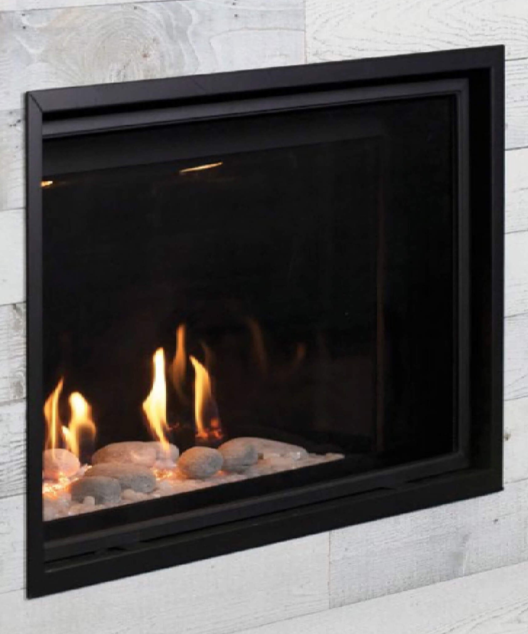 Montigo DelRay Square Direct Vent Natural Gas Fireplace With Concealed Universal Burner [DRSQ34/38/42/46NI] (SAK74029)