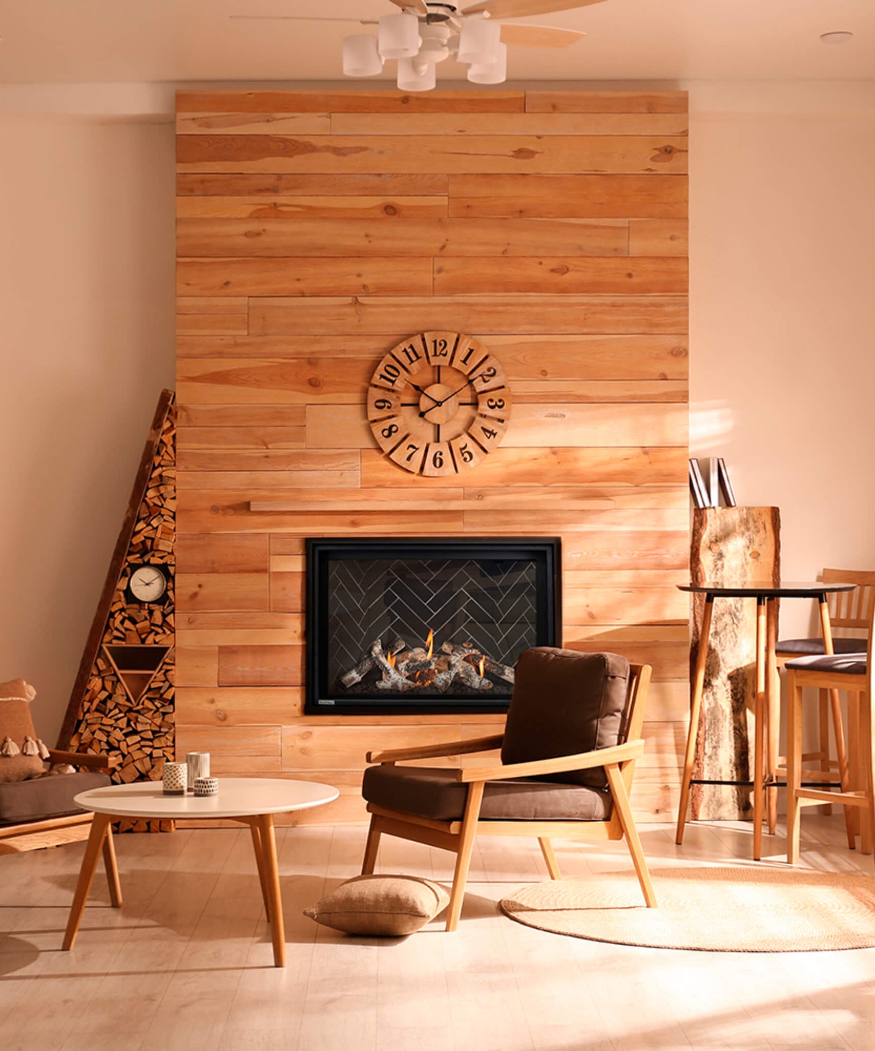Montigo DelRay Square Full Load Direct Vent Natural Gas Fireplace With Battery Backup [DRSQ34/38/42NI-2] (SAK15983)