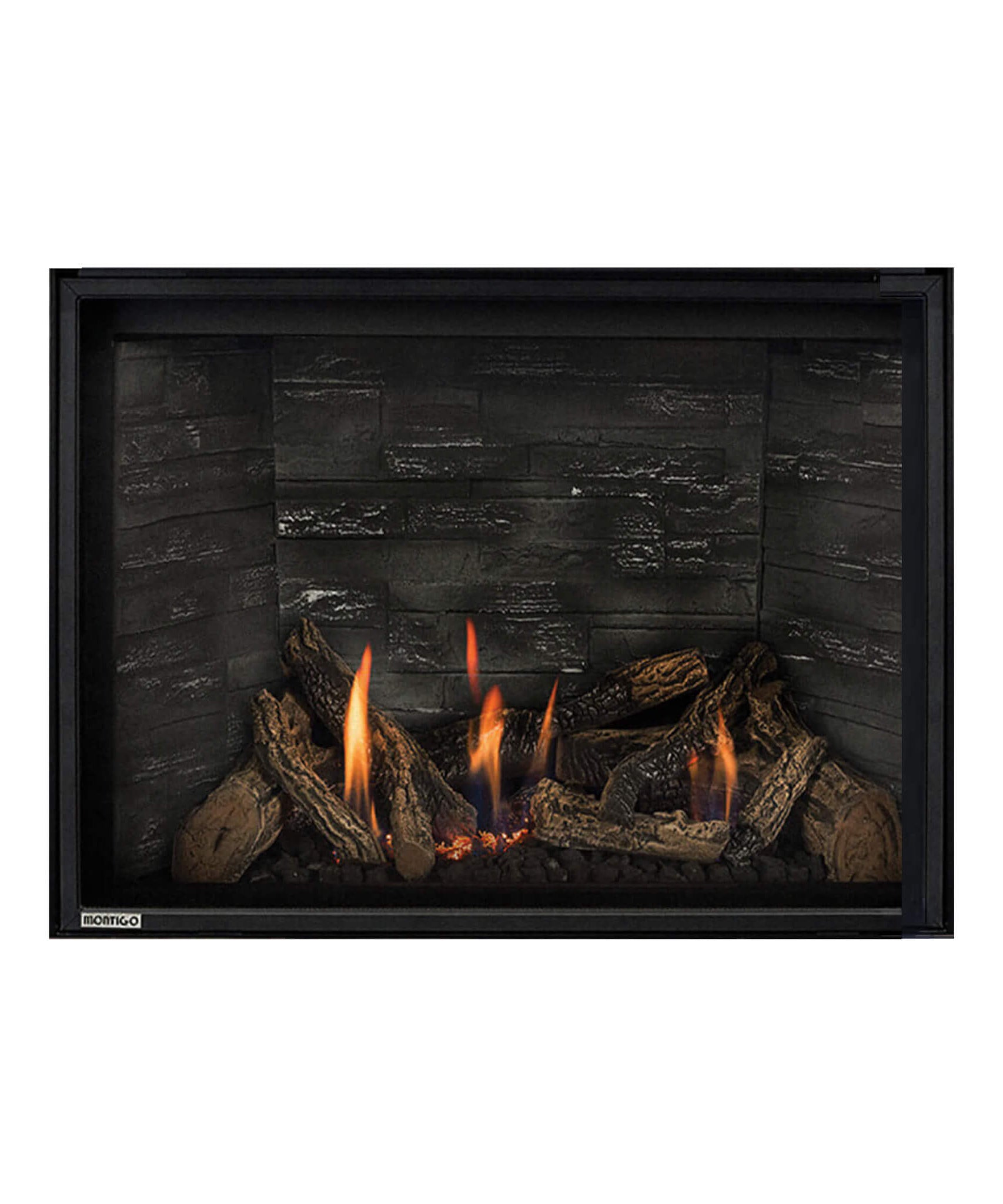 Montigo DelRay Square Full Load Direct Vent Natural Gas Fireplace With Battery Backup [DRSQ34/38/42NI-2] (SAK15983)