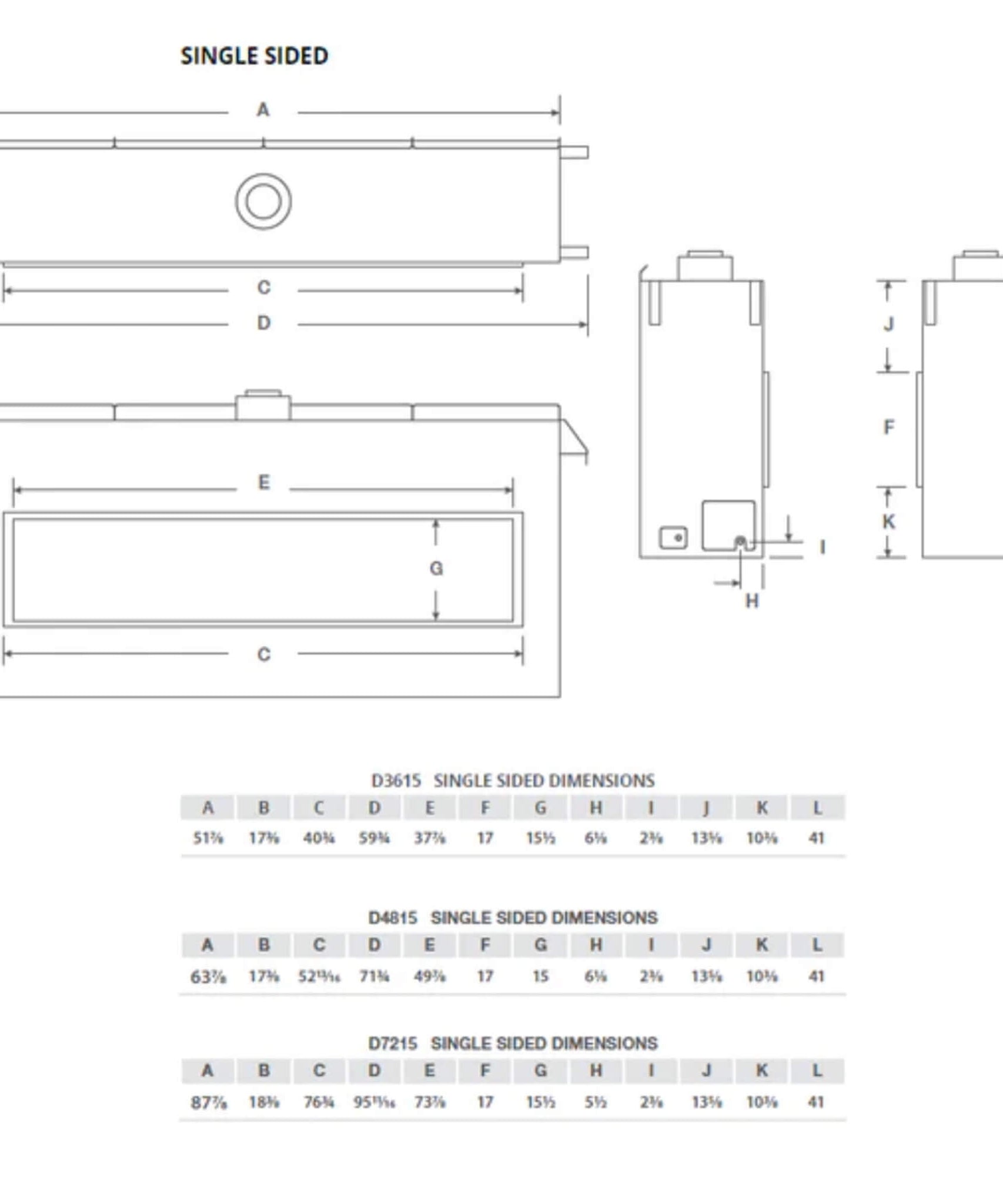 Montigo Distinction 48-Inch Single Sided Linear Direct Vent Natural Gas Fireplace [D4815NI-2] (SAK48267)